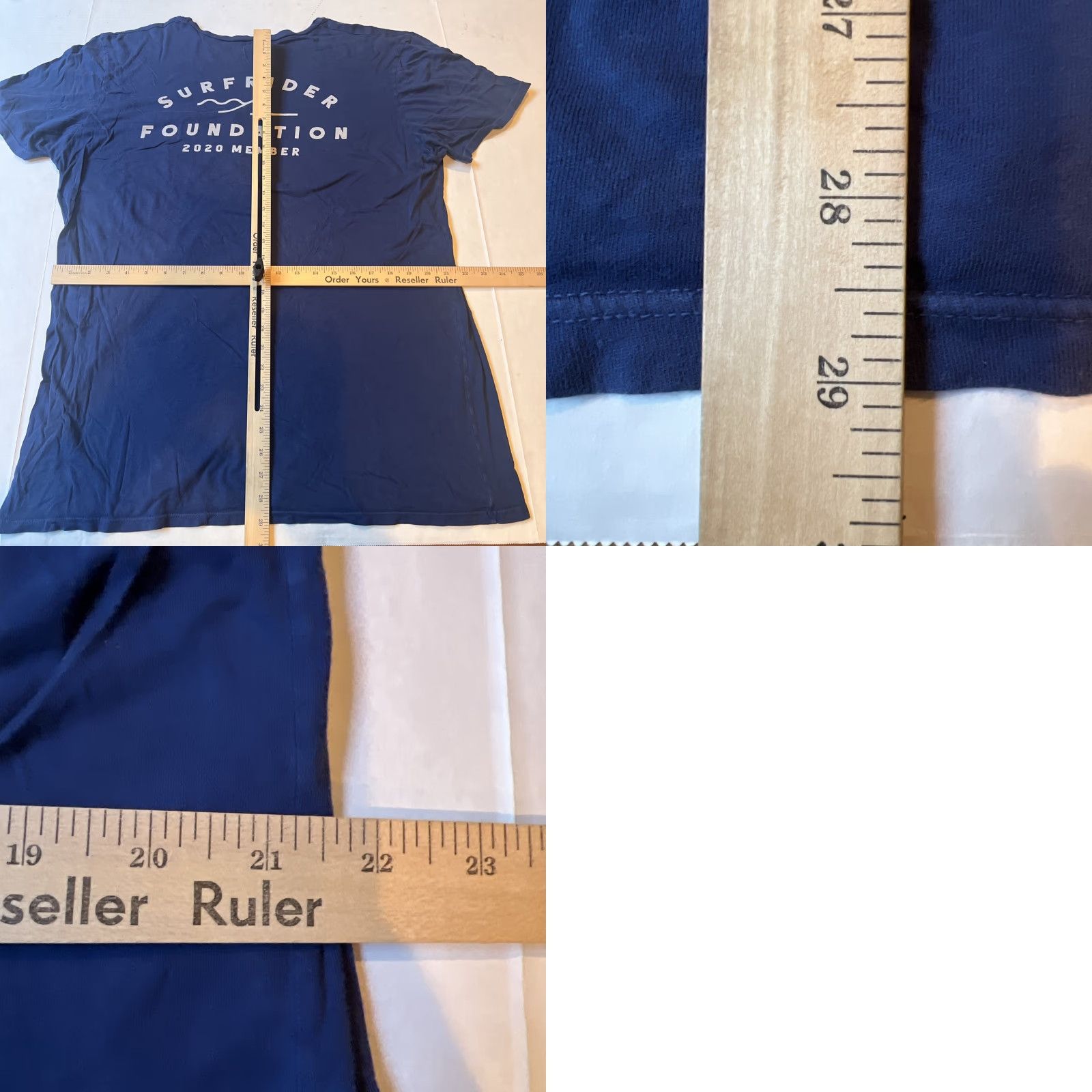 Vintage VINTAGE Surfrider Shirt 2XL Men Blue Graphic Print Pullover Crew Neck Short Sleeve Surfer Foundation 2020 Official Member Pocket Tee Size US XXL / EU 58 / 5 - 8 Thumbnail
