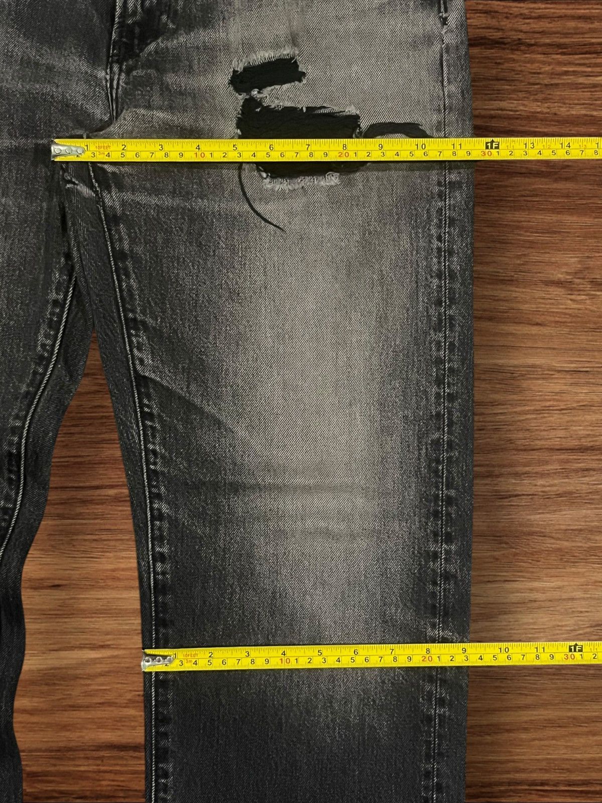 Japanese Brand × Jun Takahashi × Uniqlo Vintage Japanese Brand Uniqlo Distressed Loose Fit Jeans Size US 32 / EU 48 - 15 Thumbnail