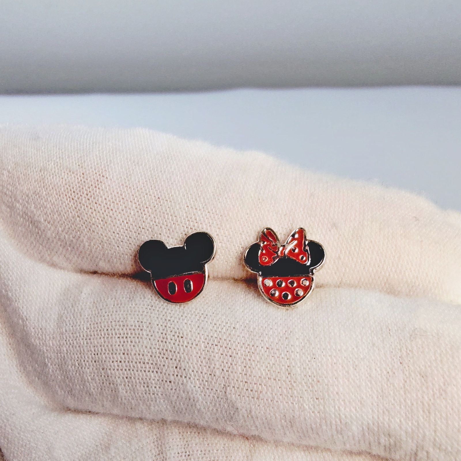 Disney Disney Minnie & Mickey Mouse Enamel Stud Earrings Size ONE SIZE - 4 Thumbnail