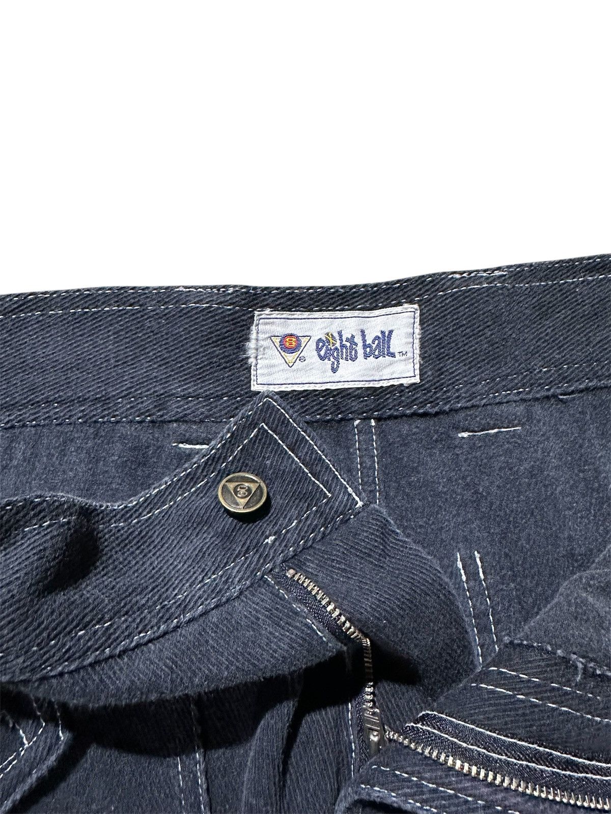 JNCO Eight Ball Embroidered Baggy Jeans Big Pocket Y2K Lgb Goa Size US 34 / EU 50 - 4 Thumbnail