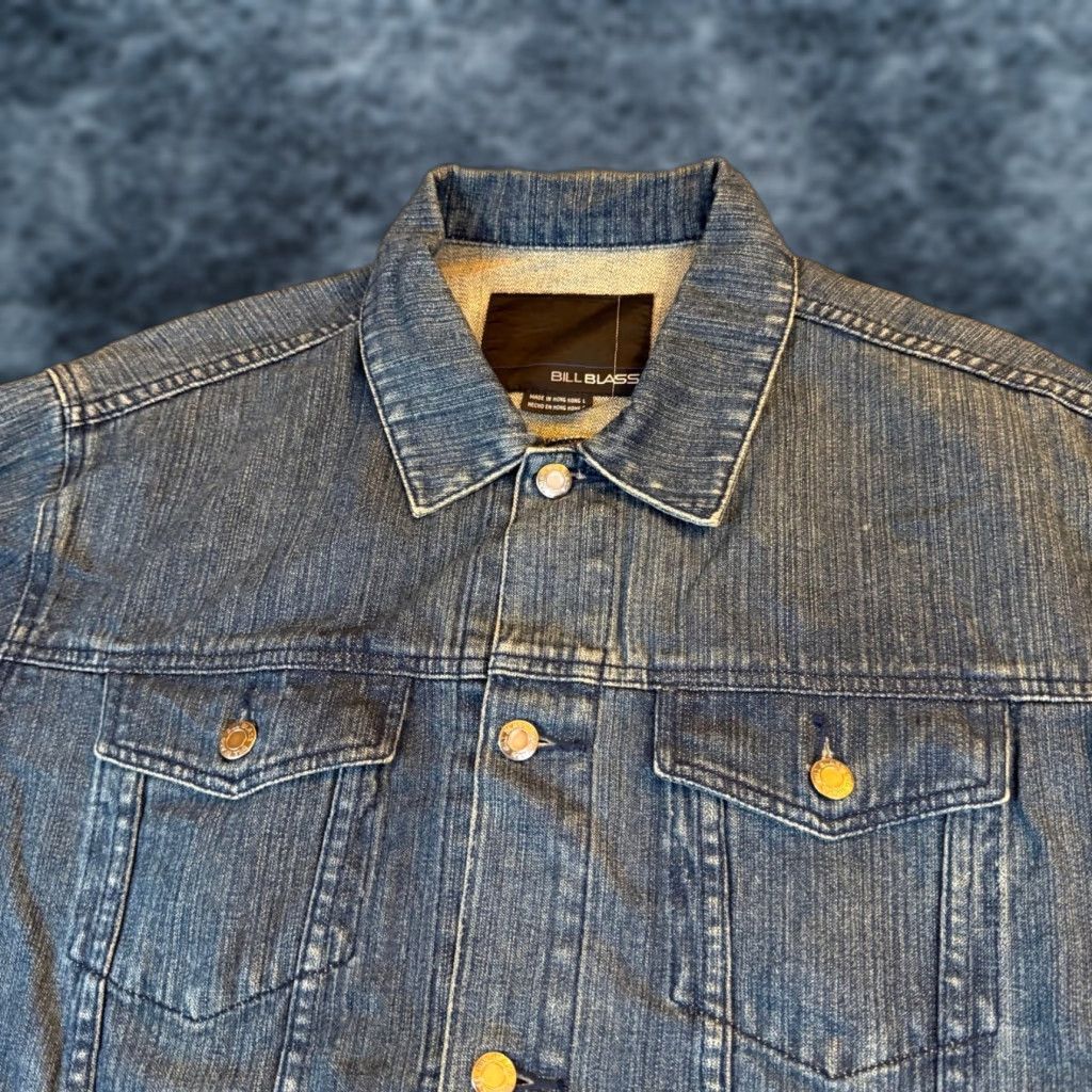 Bill Blass Bill Blass Denim Jacket Vintage Mens Size L Jacket Men Blue Denim Button Front Chest Pockets Solid Classic Motorcycle Casual Modern Everyday Trousers? Size US 33 - 1 Thumbnail