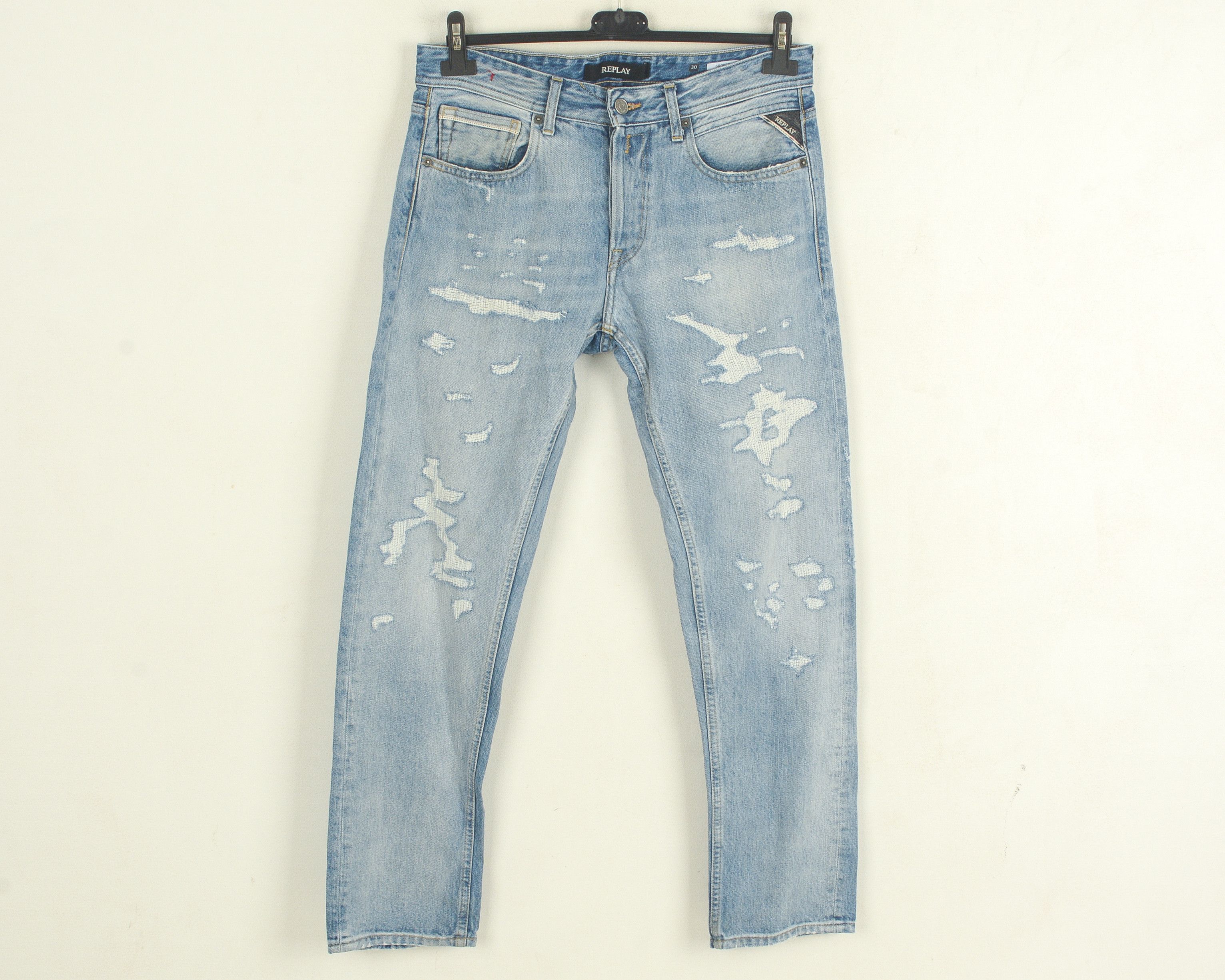 Replay Grover W30 L30 Regular Fit Straight Jeans Denim Pants Size US 30 / EU 46 - 1 Thumbnail