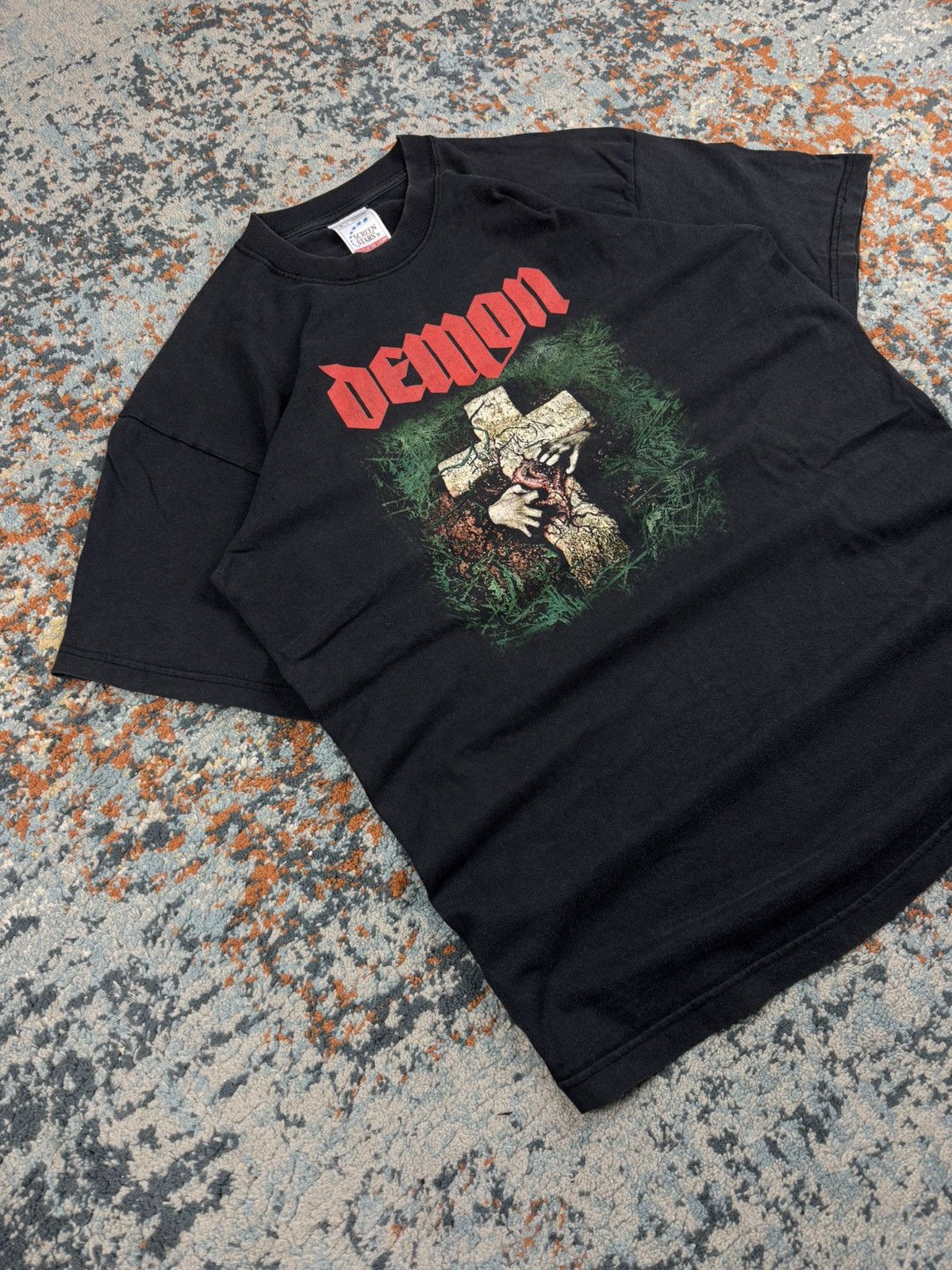 Band Tees RARE! Vintage 90s Demon night of the demon metal band tee Size US L / EU 52-54 / 3 - 3 Thumbnail