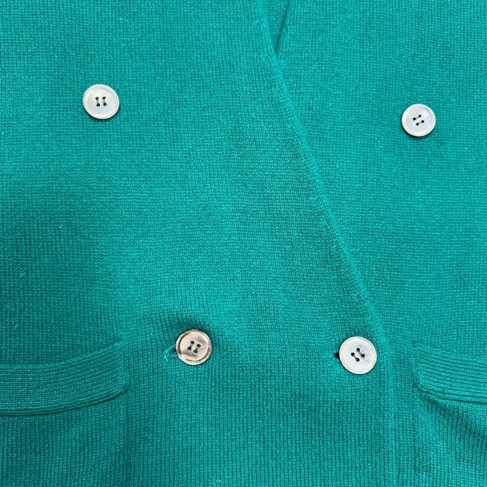 Perry Ellis Vintage Perry Ellis Front Button Closure Cashmere Green Ves Size M / US 6-8 / IT 42-44 - 8 Thumbnail