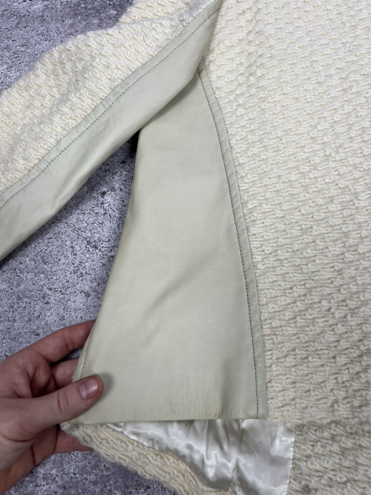 Dries Van Noten Dries Van Noten Wool Leather Blazer Jacket Size S / US 4 / IT 40 - 20 Thumbnail