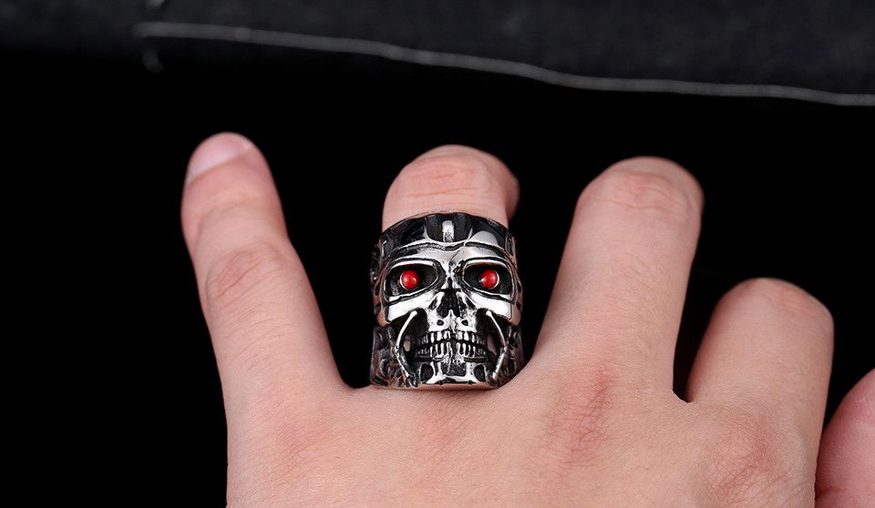 Jewelry Terminator Skull Ring Size ONE SIZE - 2 Thumbnail