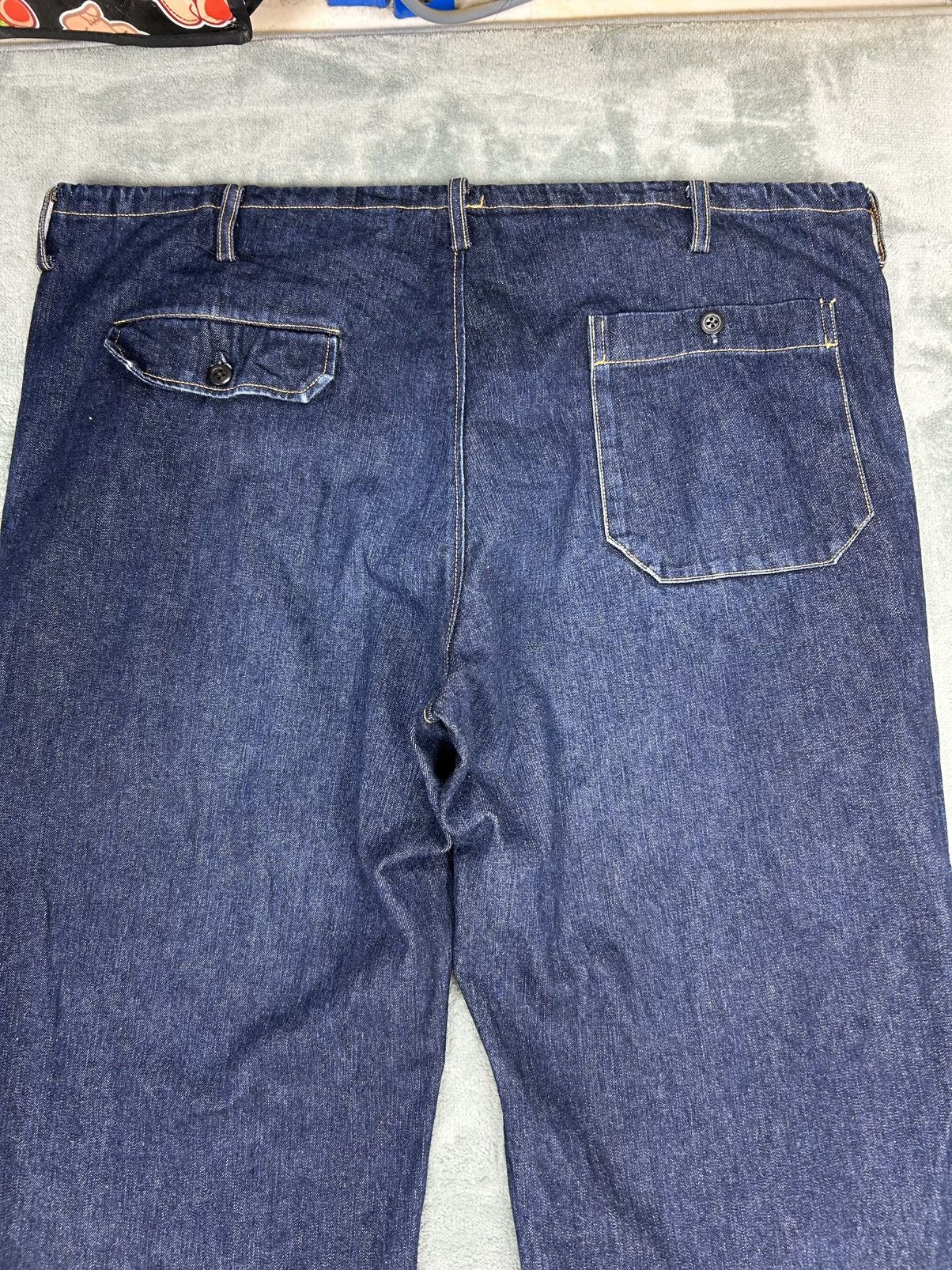 Yohji Yamamoto Yohji Yamamoto Drawstring Denim Jeans Size US 35 - 6 Thumbnail
