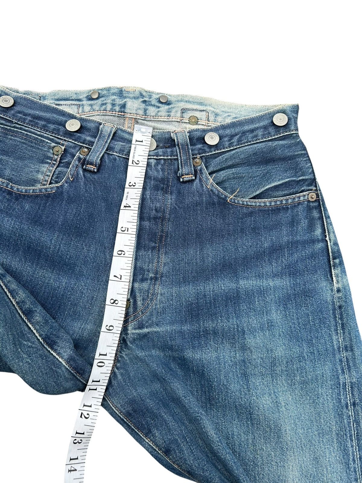 Kapital Vintage Levis Big E Selvedge Buckle Back Thrashed Denim Jean Size US 30 / EU 46 - 20 Thumbnail