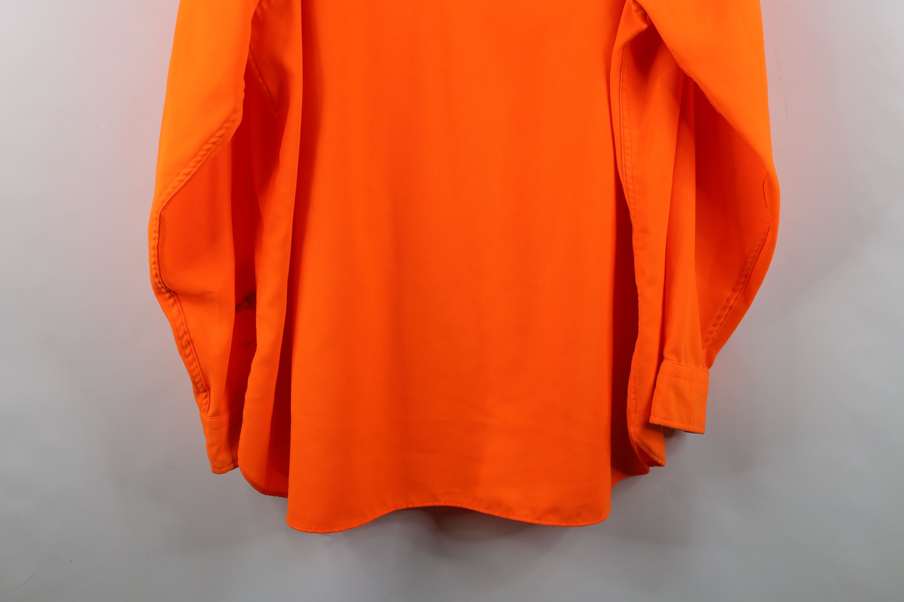 Cabelas Vintage 90s Cabelas Collared Button Shirt Blaze Orange USA Size US XXL / EU 58 / 5 - 15 Thumbnail