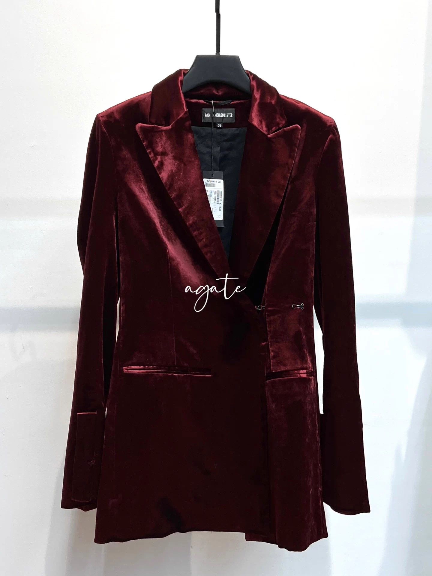 Ann Demeulemeester Ann Demeulemeester Velvet Suit nwt fr36 Stock Discounted Size XS / US 0-2 / IT 36-38 - 1 Thumbnail