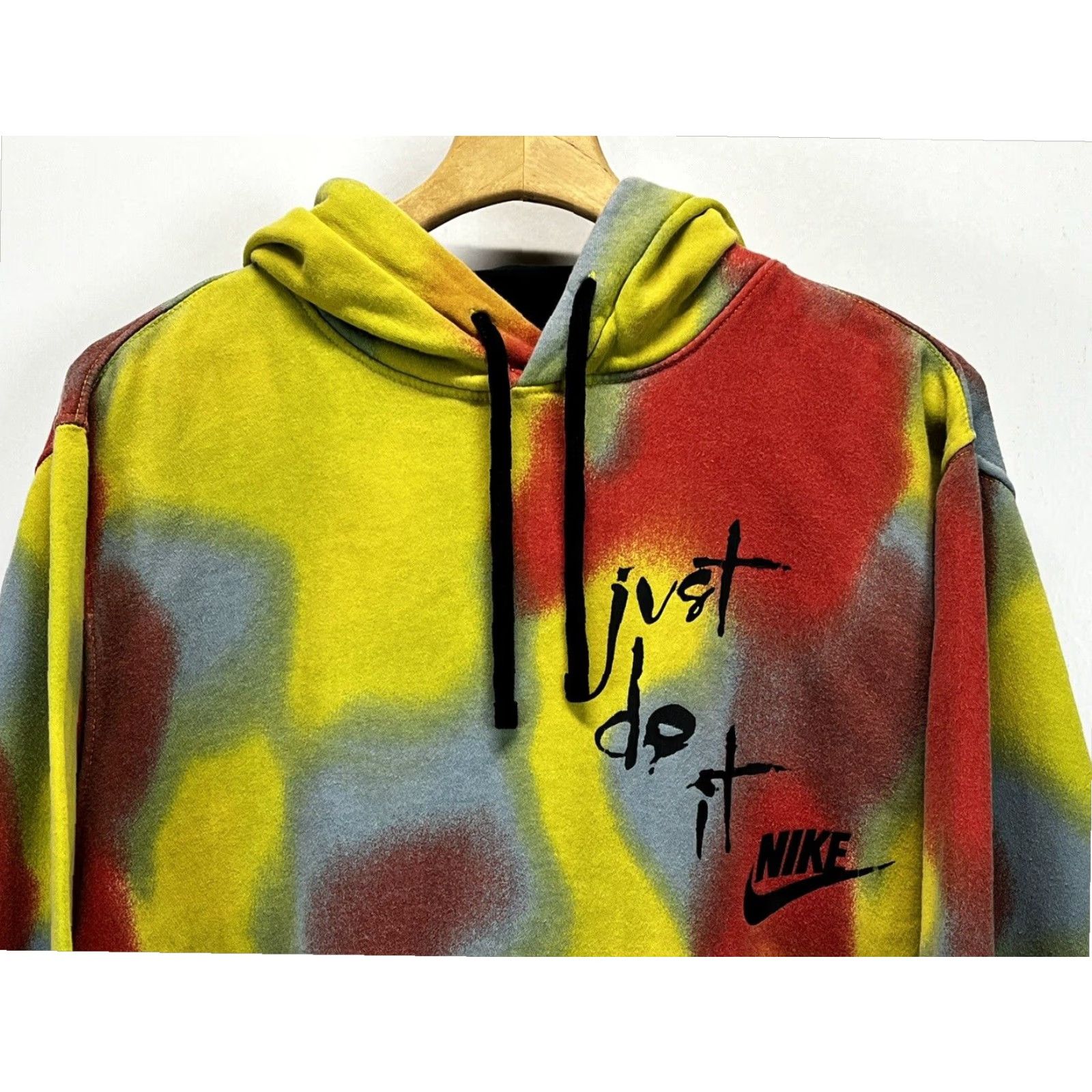 Nike Nike Action Speaks Hoodie Multicolor Tie Dye Mens Medium Pullover Sweatshirt Size US M / EU 48-50 / 2 - 3 Thumbnail