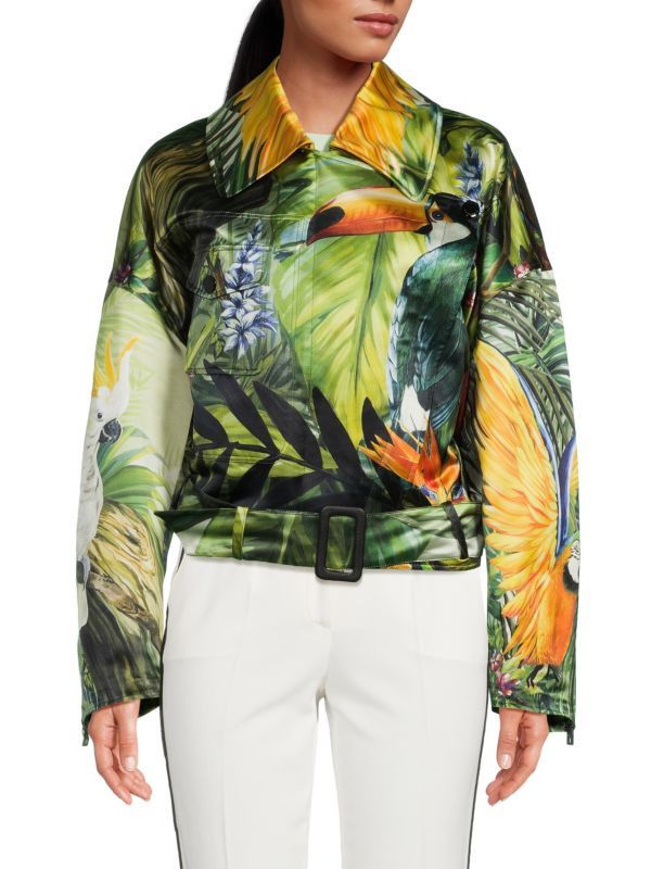Dolce & Gabbana o1y0825 Biker Jacket in Multicolor Size XS / US 0-2 / IT 36-38 - 2 Thumbnail