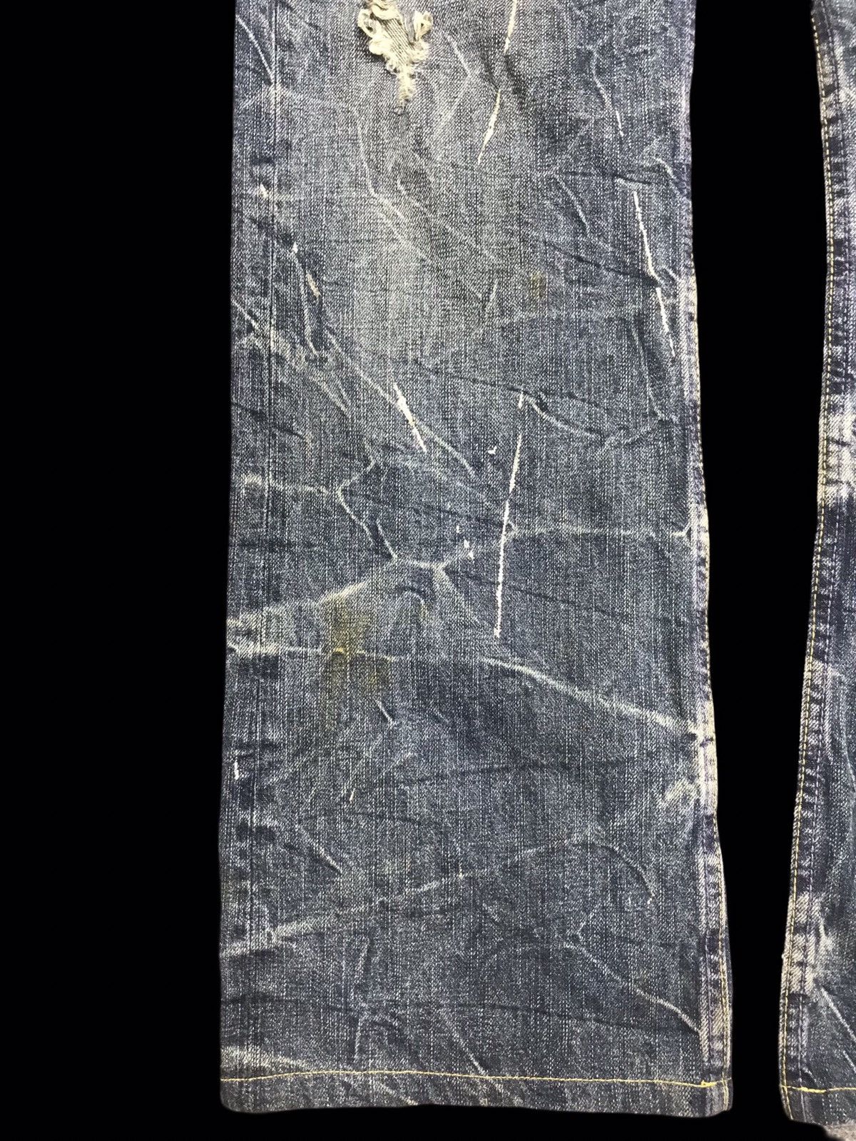 Seditionaries 💥FLARE💥VERY RARE UNBRND PAINT SPLASH DISTRESSED DENIM F307 Size US 34 / EU 50 - 8 Thumbnail