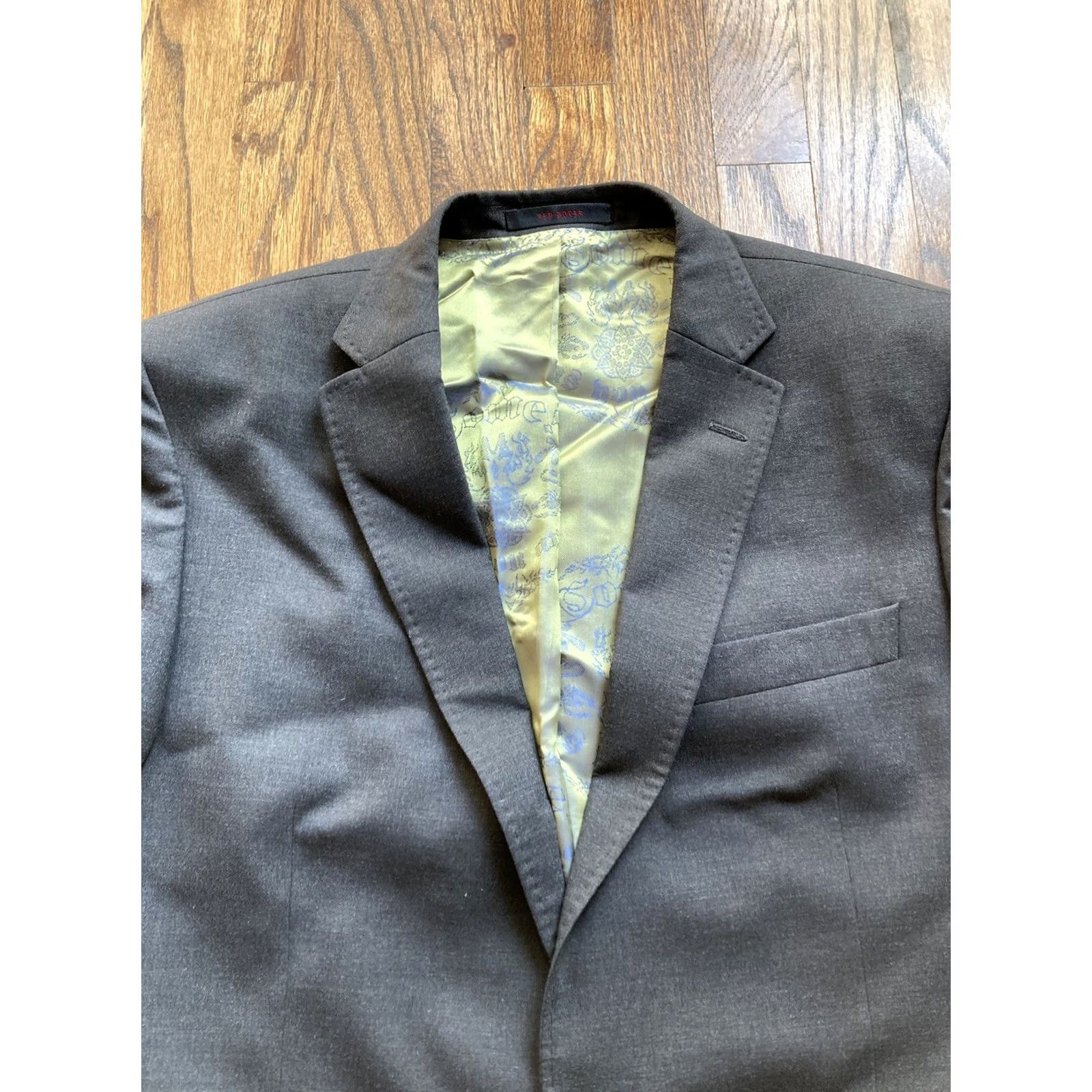 Ted Baker Ted Baker Endurance Blazer Long Gray Wool Jacket 42L Mens 2 Button Size 42R - 4 Thumbnail