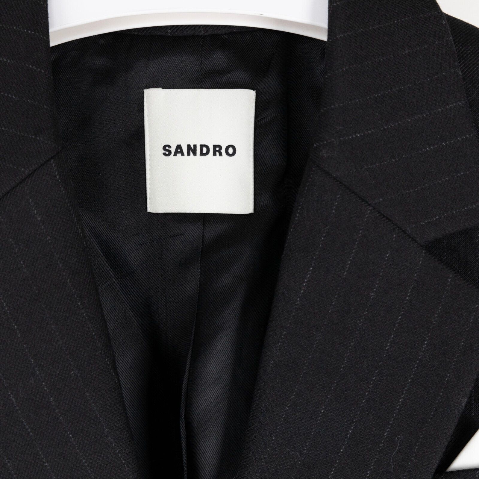 Sandro Sandro Ana Notch Lapel Suit Jacket Black/Gray Size 38/M Size M / US 6-8 / IT 42-44 - 7 Thumbnail