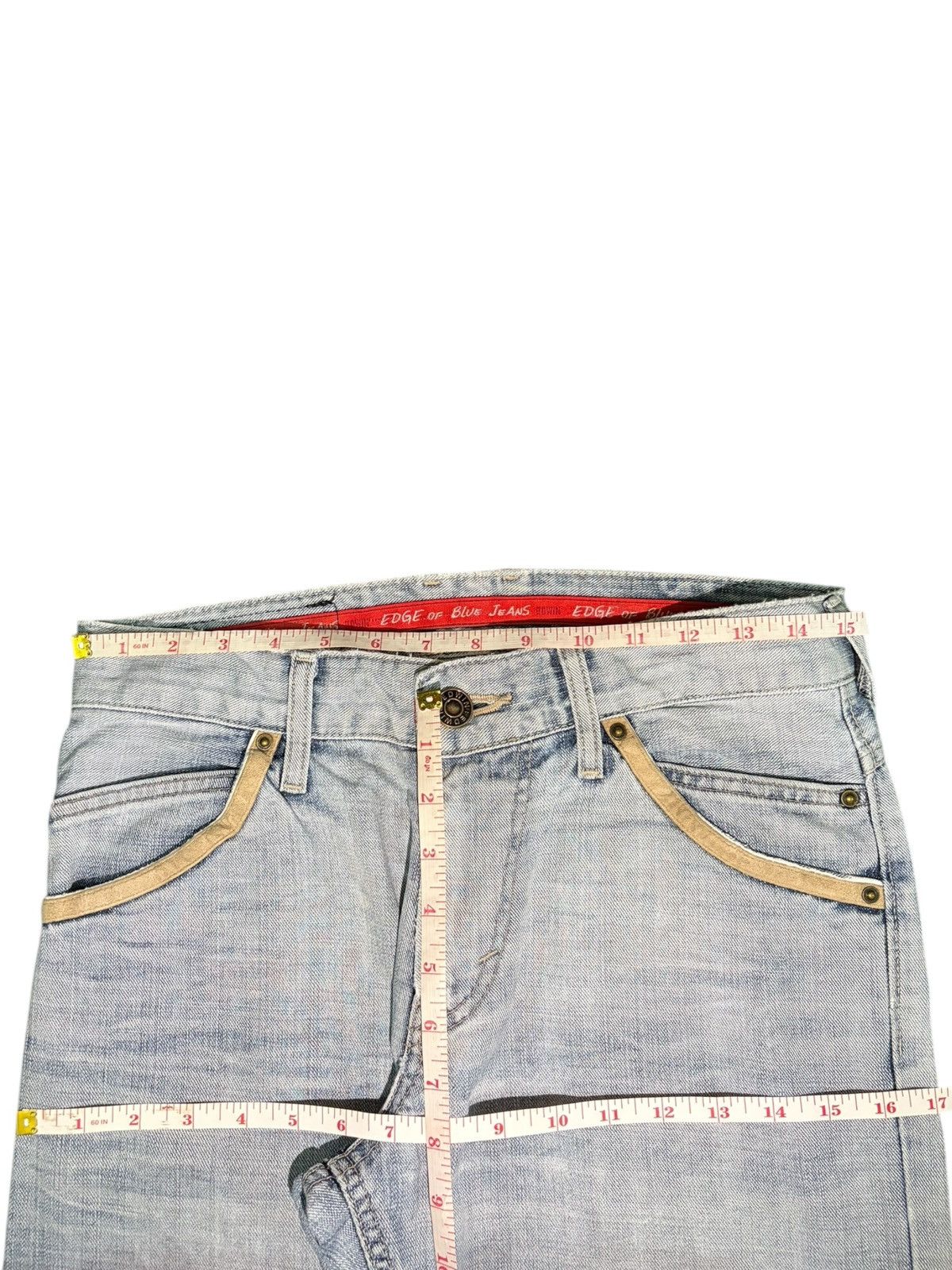 Edwin Vintage Japanese Edwin Edge Faded Wash Distress Loose Jeans Size US 30 / EU 46 - 6 Thumbnail