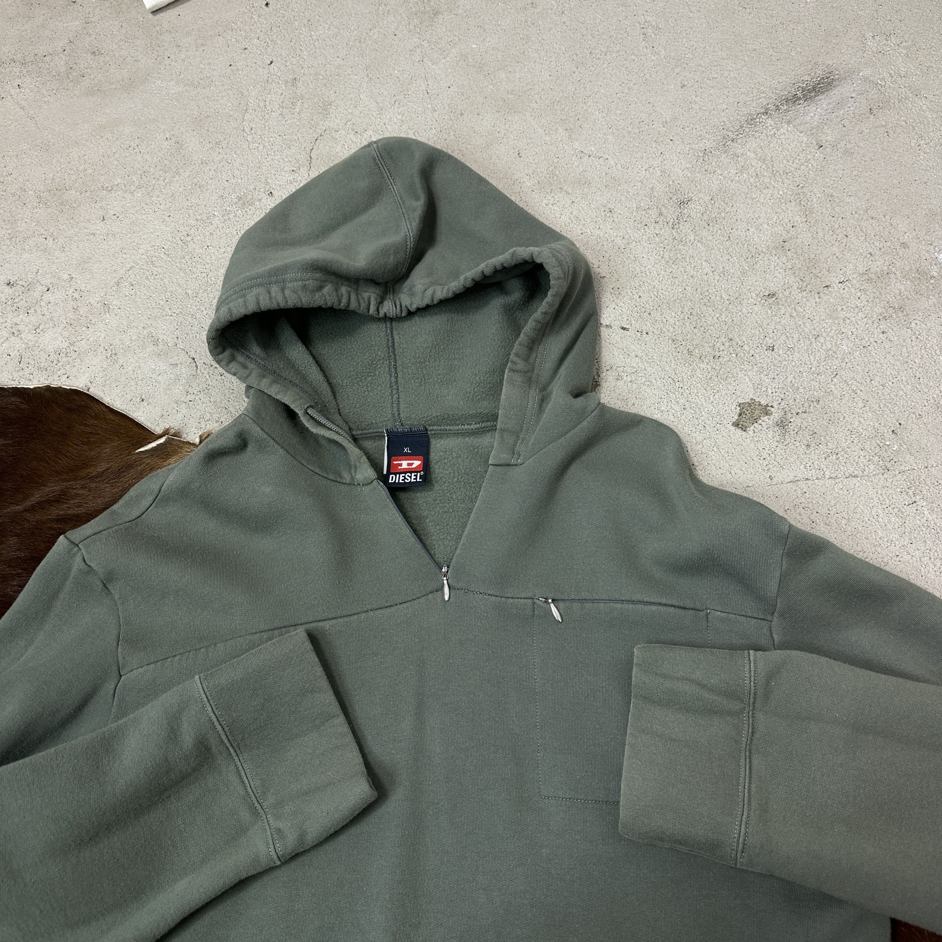 Diesel Vintage Streetwear Oversize Diesel Sub Zero Hoodie 00s Size US XL / EU 56 / 4 - 5 Thumbnail