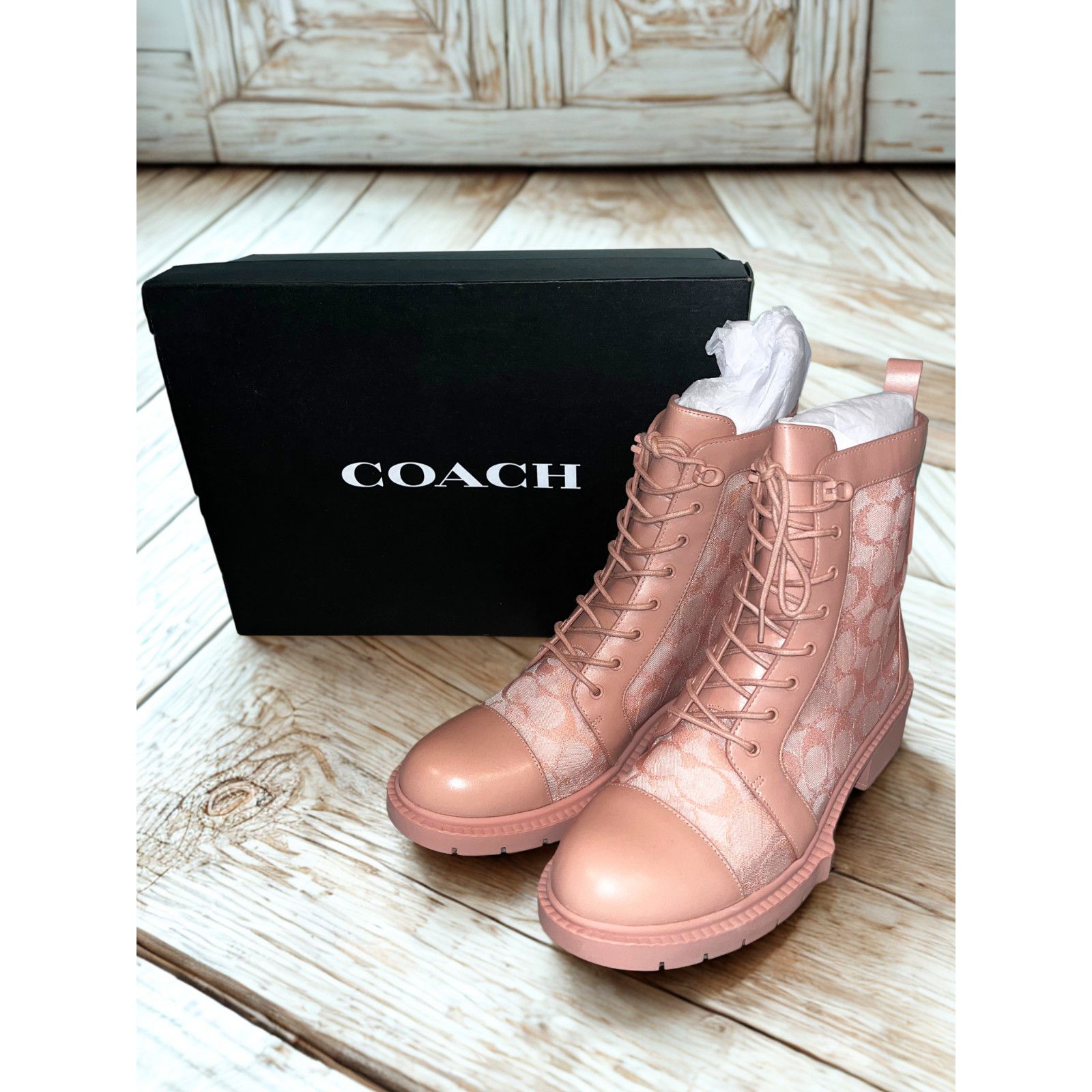 Coach Coach Lana Mesh Bootie C4401 Dusty Rose Women’s Sz 9B NIB Size US 9 / IT 39 - 1 Thumbnail