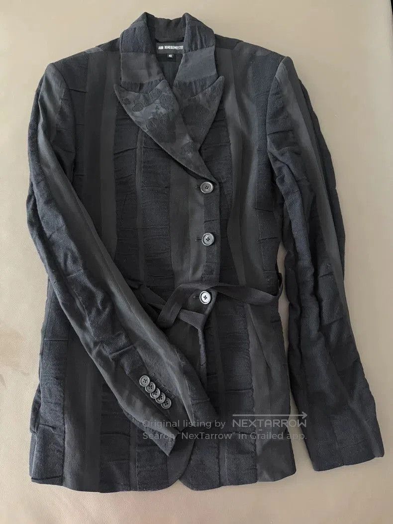 Ann Demeulemeester Ann Demeulemeester Black Wool Blazer. Size US M / EU 48-50 / 2 - 1 Thumbnail