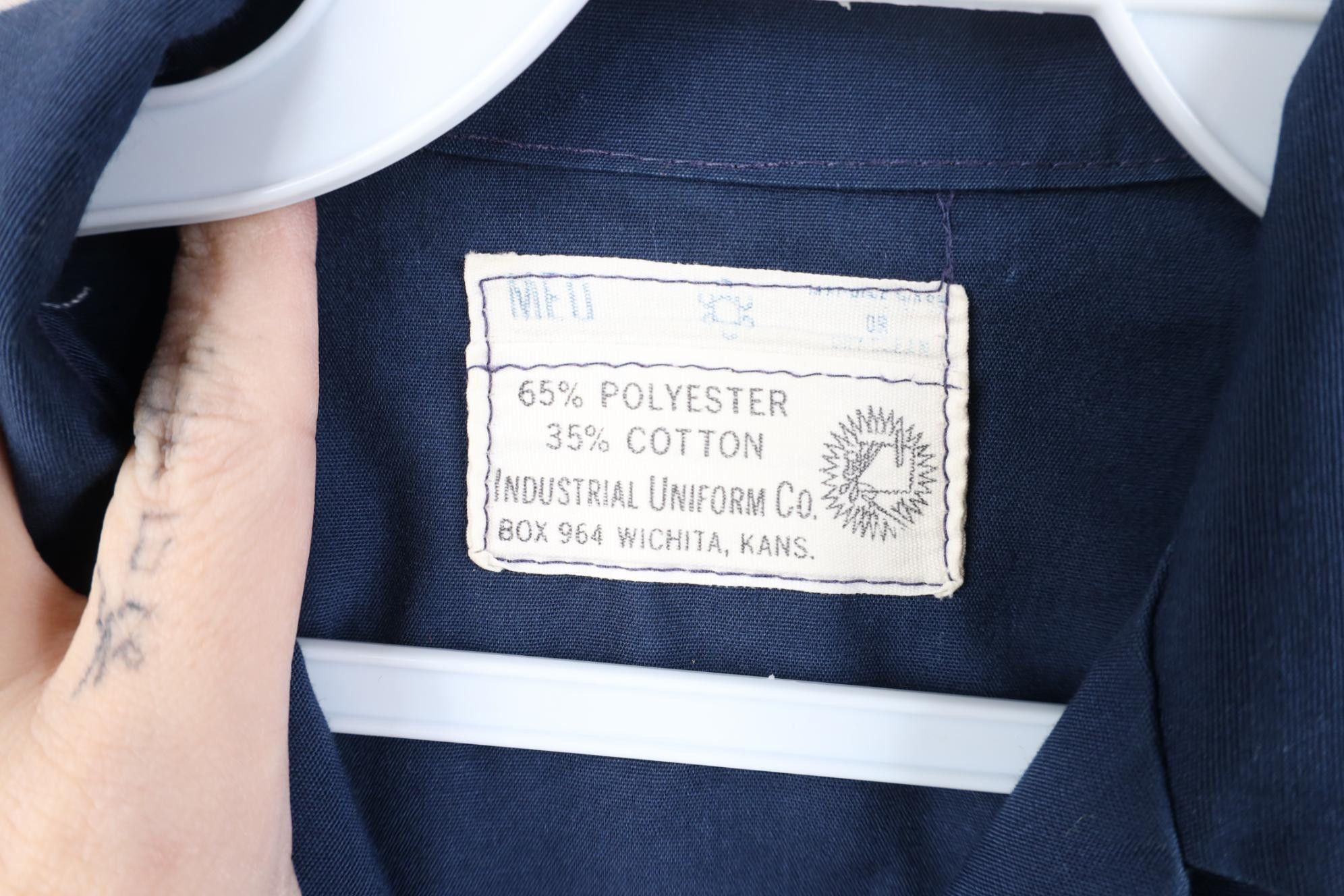 Vintage Vintage 60s Nurse Medical Button Lab Coat Jacket Blue USA Size M / US 6-8 / IT 42-44 - 8 Thumbnail