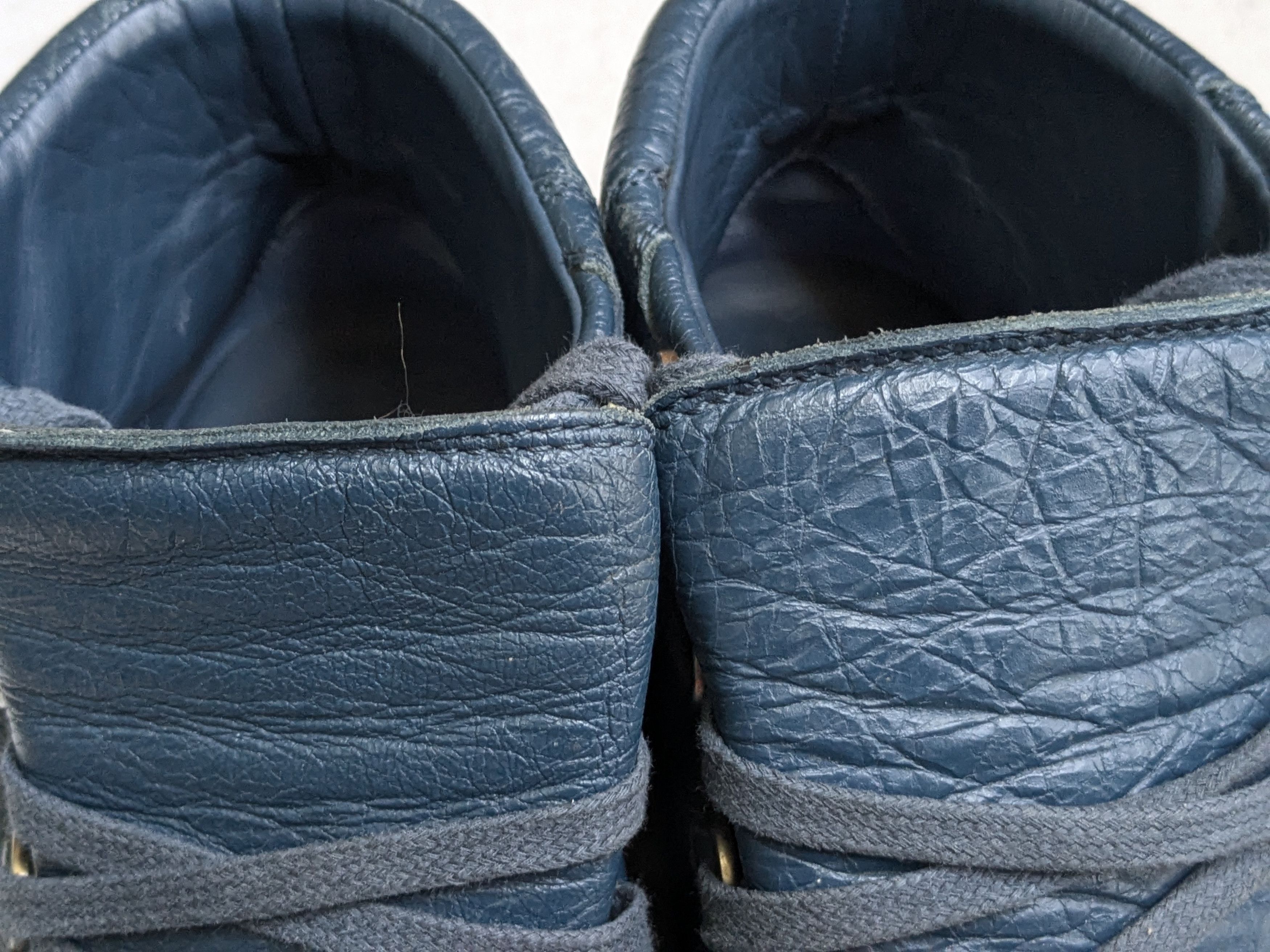 Balenciaga Balenciaga Arena Sneakers Blue 11 High Tops Leather Size US 12 / EU 45 - 5 Thumbnail