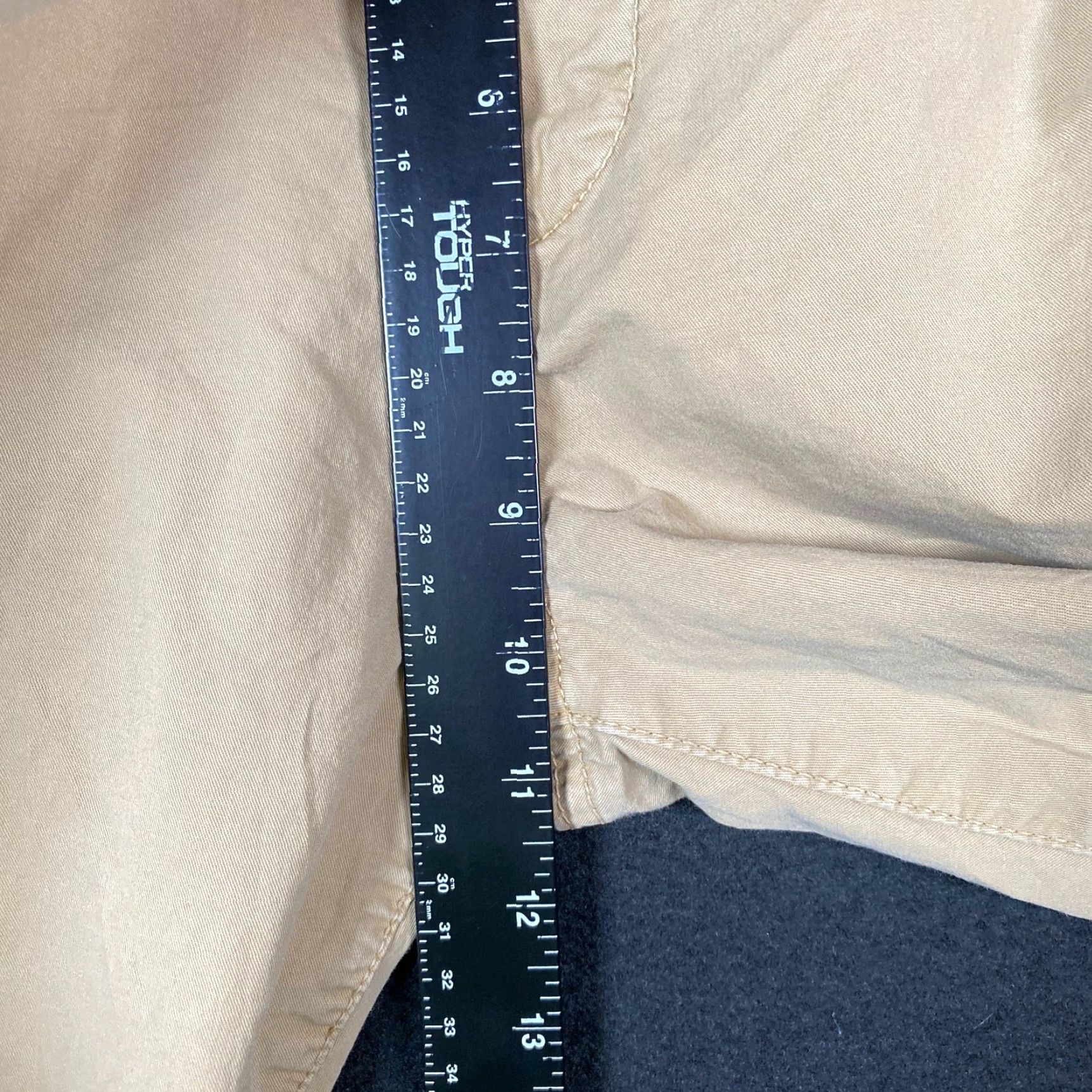 Rag & Bone American Eagle Khakis Mens Cotton Straight Leg Casual Workwear 32x32 Tan Solid Retro 90s Dadcore Mens Size US 33 - 7 Thumbnail