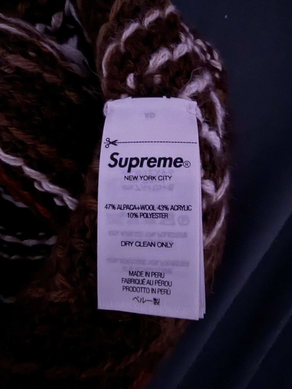 Supreme Textured Knit Supreme Beanie Size ONE SIZE - 3 Thumbnail