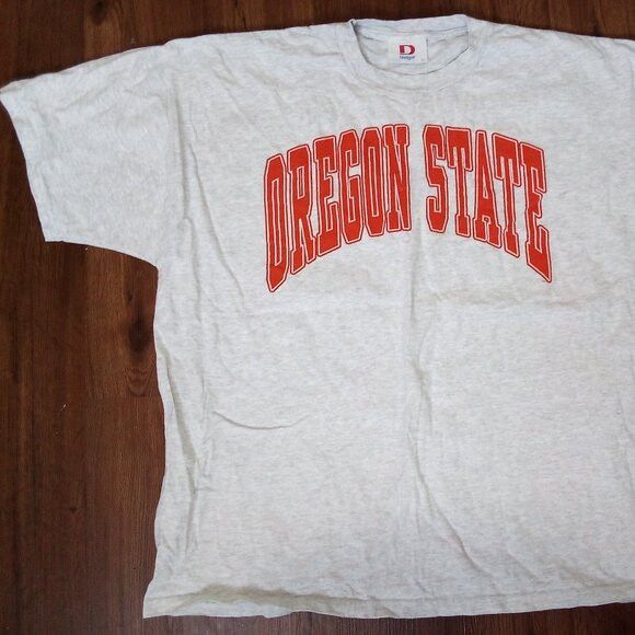 NCAA Vintage 90s Oregon State Beavers Spell Out T-Shirt Size US XXL / EU 58 / 5 - 2 Thumbnail