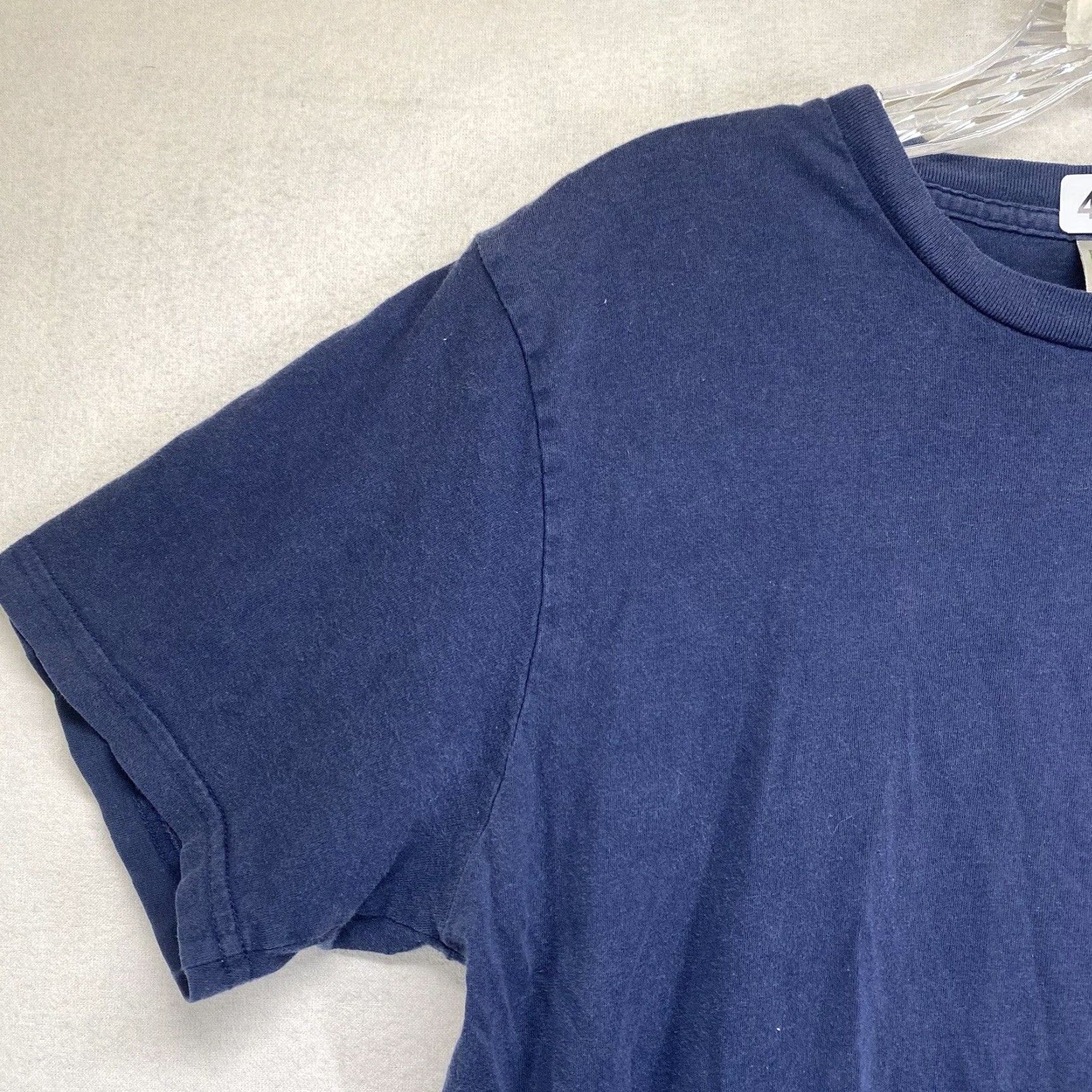 Vintage VINTAGE Royal Apparel Credit Union T-Shirt 80th Anniversary Organic Cotton Blue Medium Boxy Mens Size US M / EU 48-50 / 2 - 7 Thumbnail