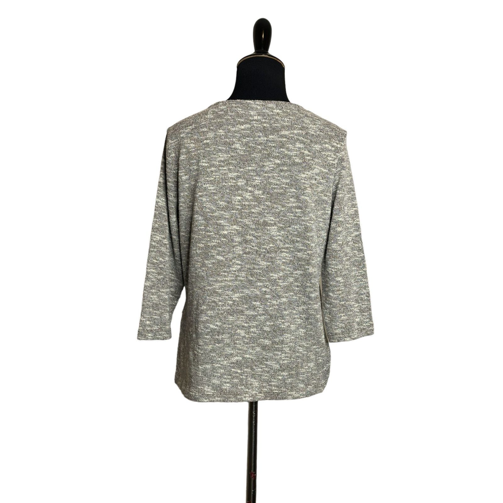 Chicos Chico’s heather 3/4 sleeves sweater size 0 - small Size S / US 4 / IT 40 - 2 Thumbnail