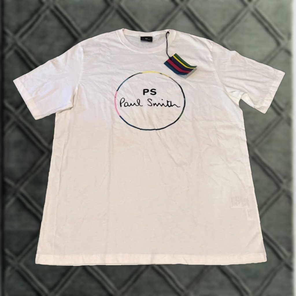 Paul Smith Paul Smith Circle Logo White New With Tags T-Shirt Size US L / EU 52-54 / 3 - 1 Thumbnail