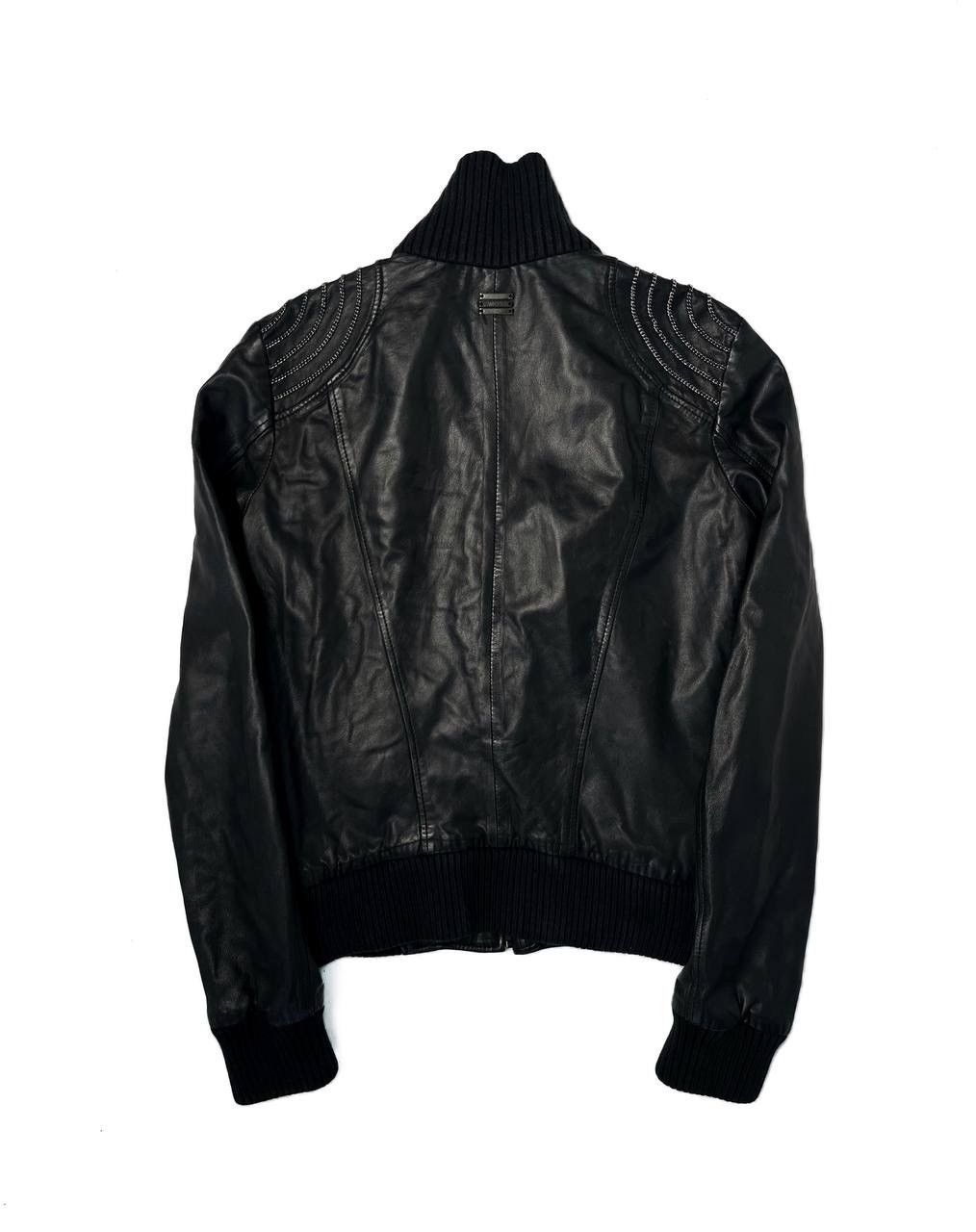 Diesel Vintage Diesel Chain Embellished Leather Blouson Jacket Size US XS / EU 42 / 0 - 4 Thumbnail