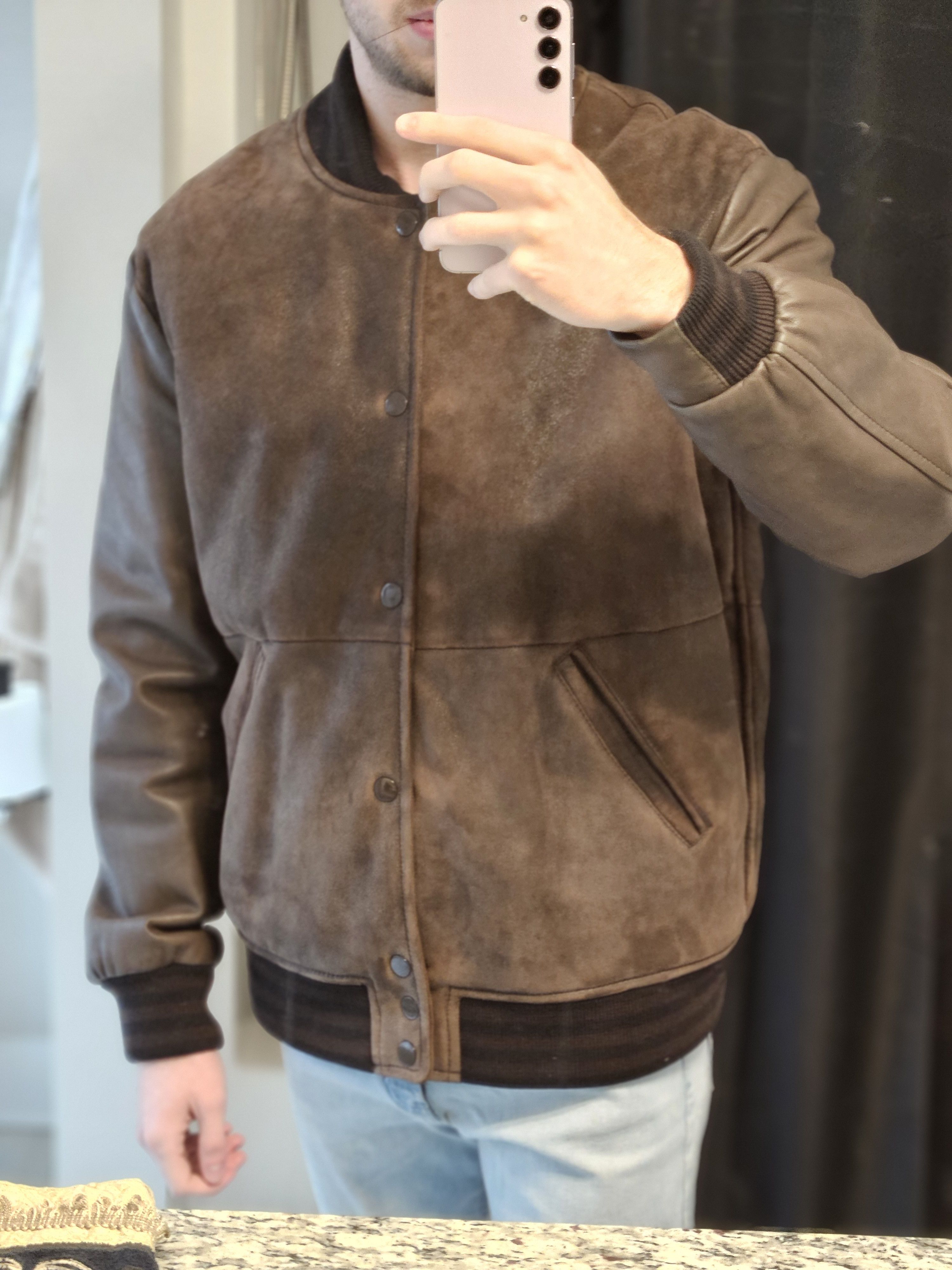 Givenchy Riccardo Tisci Lambskin Leather Bomber Vest Double Jacket Size US L / EU 52-54 / 3 - 22 Thumbnail