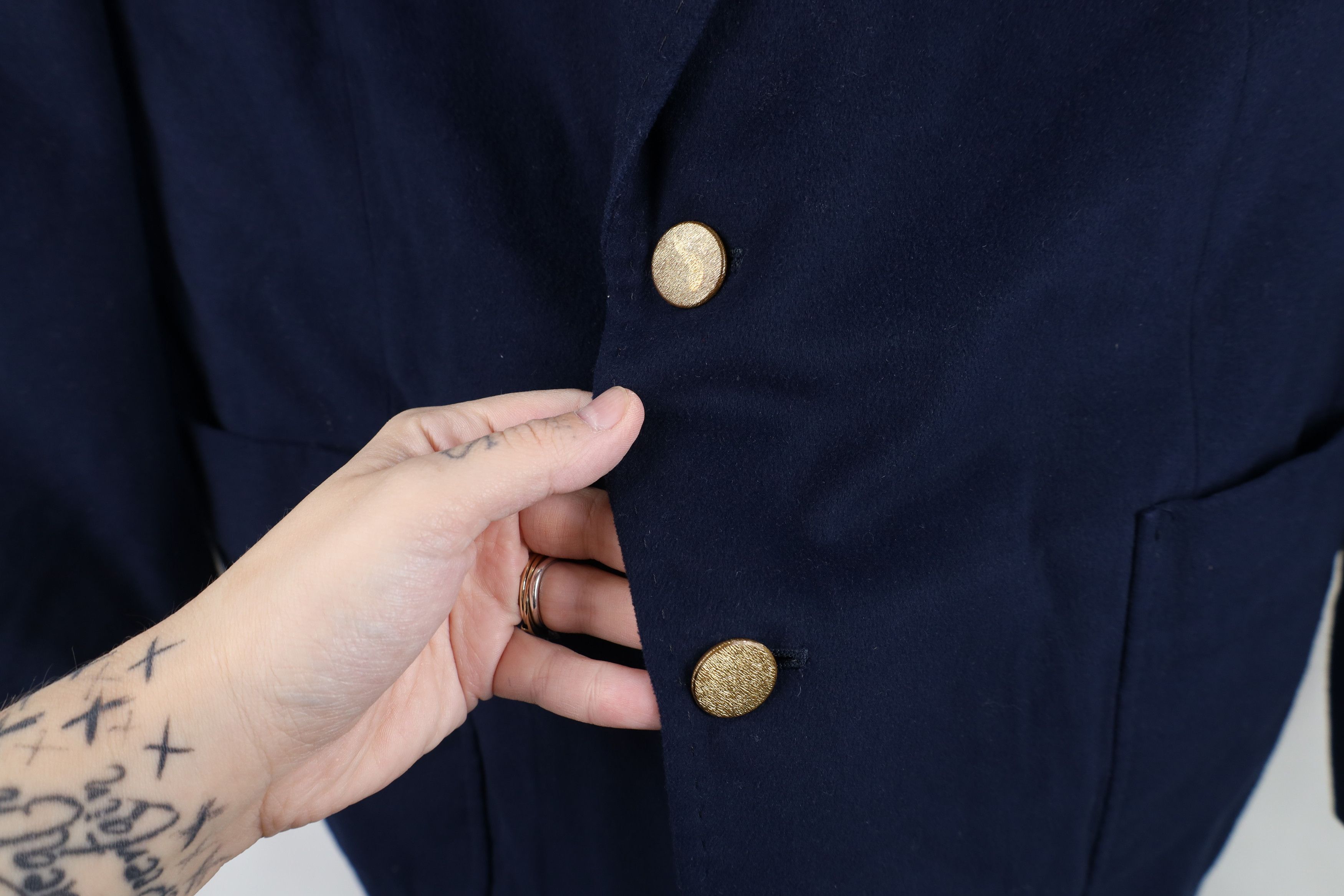 Vintage Vintage 70s Streetwear Cloth Suit Coat Blazer Jacket Blue Size US XXL / EU 58 / 5 - 4 Thumbnail