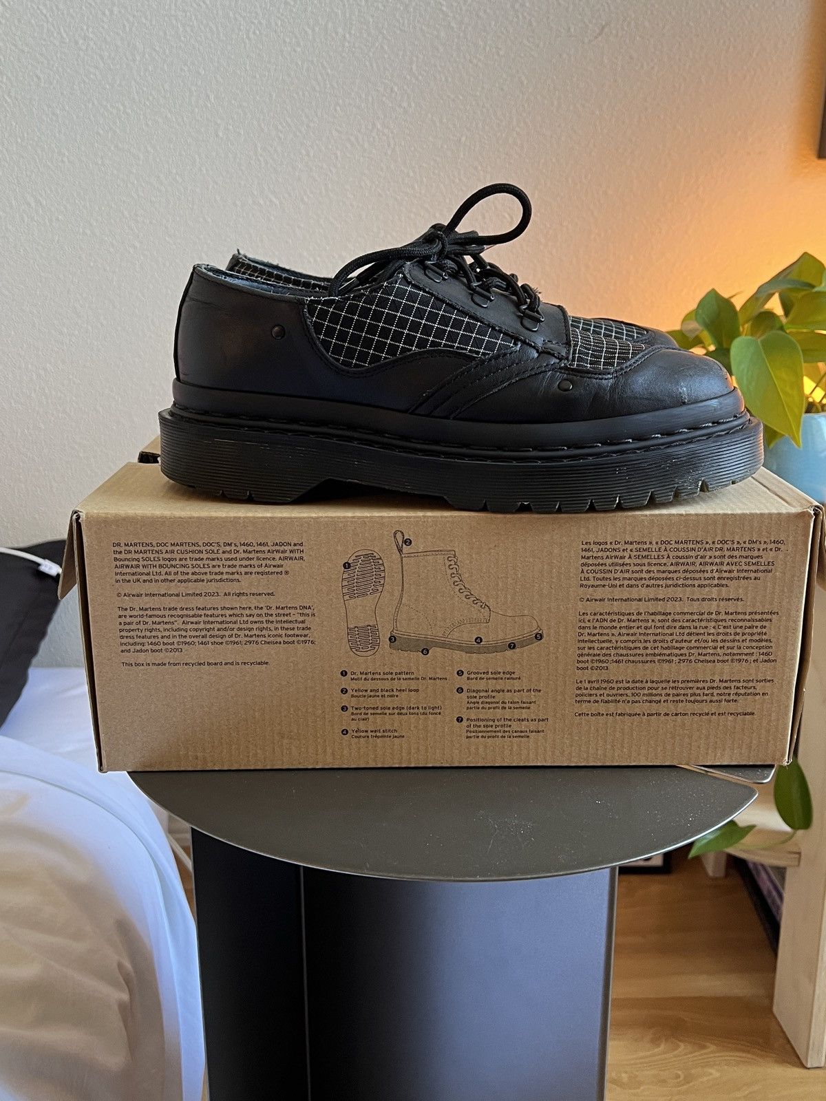 Dr. Martens 1461 EXP Bex Grid Leather Size US 9 / EU 42 - 3 Thumbnail