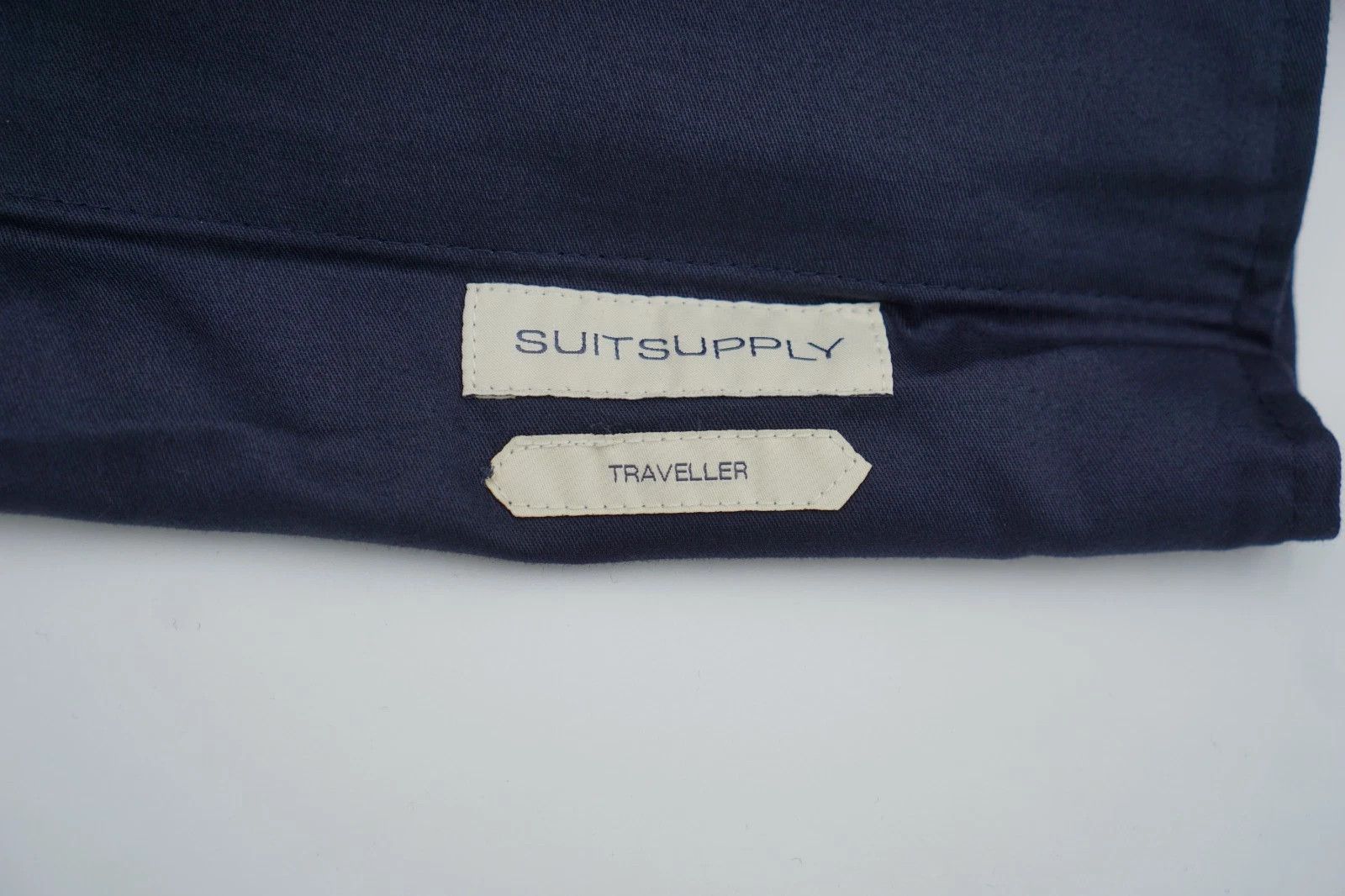 Suitsupply Men Suitsupply Pants Navy Blue Wool Traveller 106 UK/US46L Size 46L - 5 Thumbnail