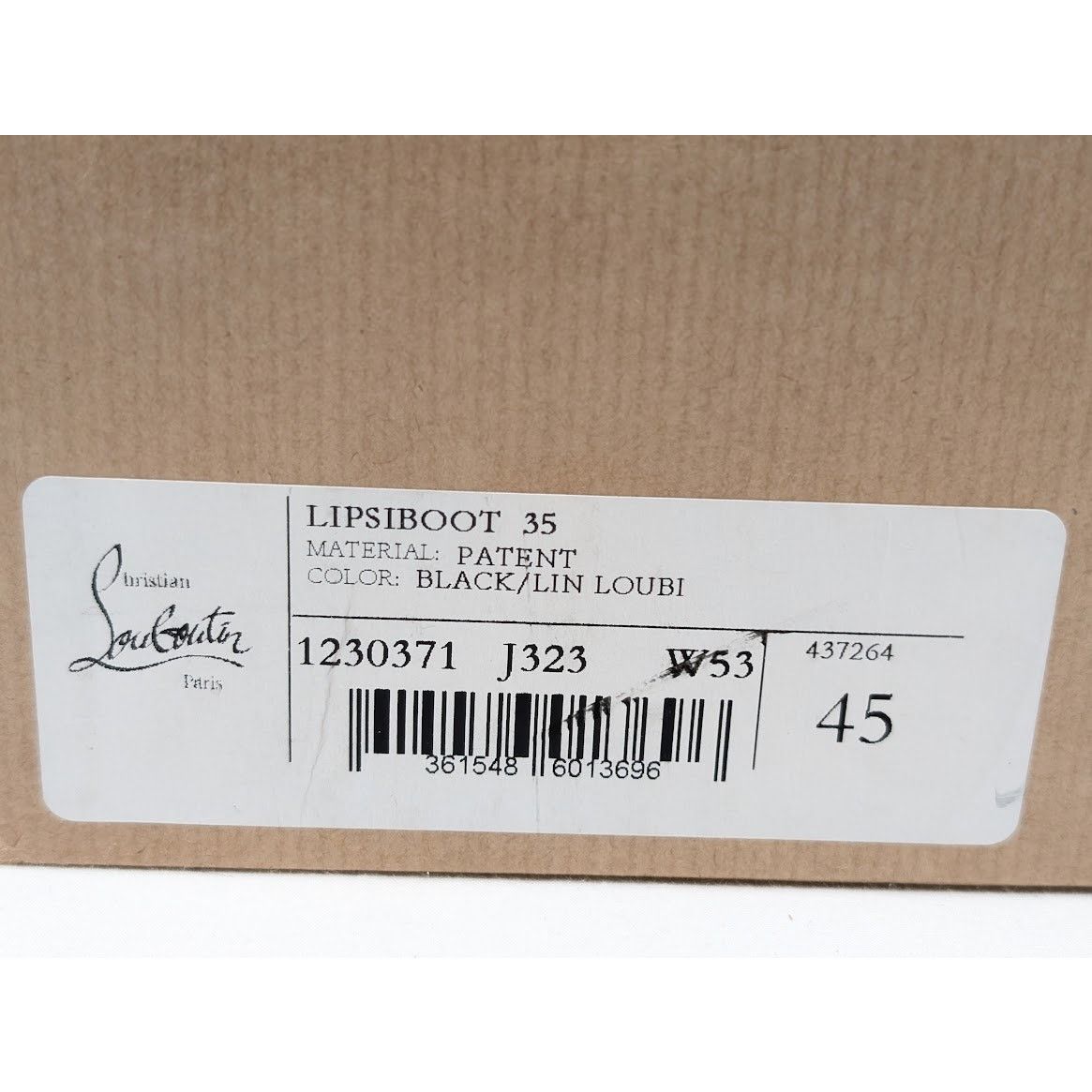 Christian Louboutin o1rshd1 Lipsiboot 35mm Patent Leather Boot in Black Size US 12 / EU 45 - 24 Thumbnail