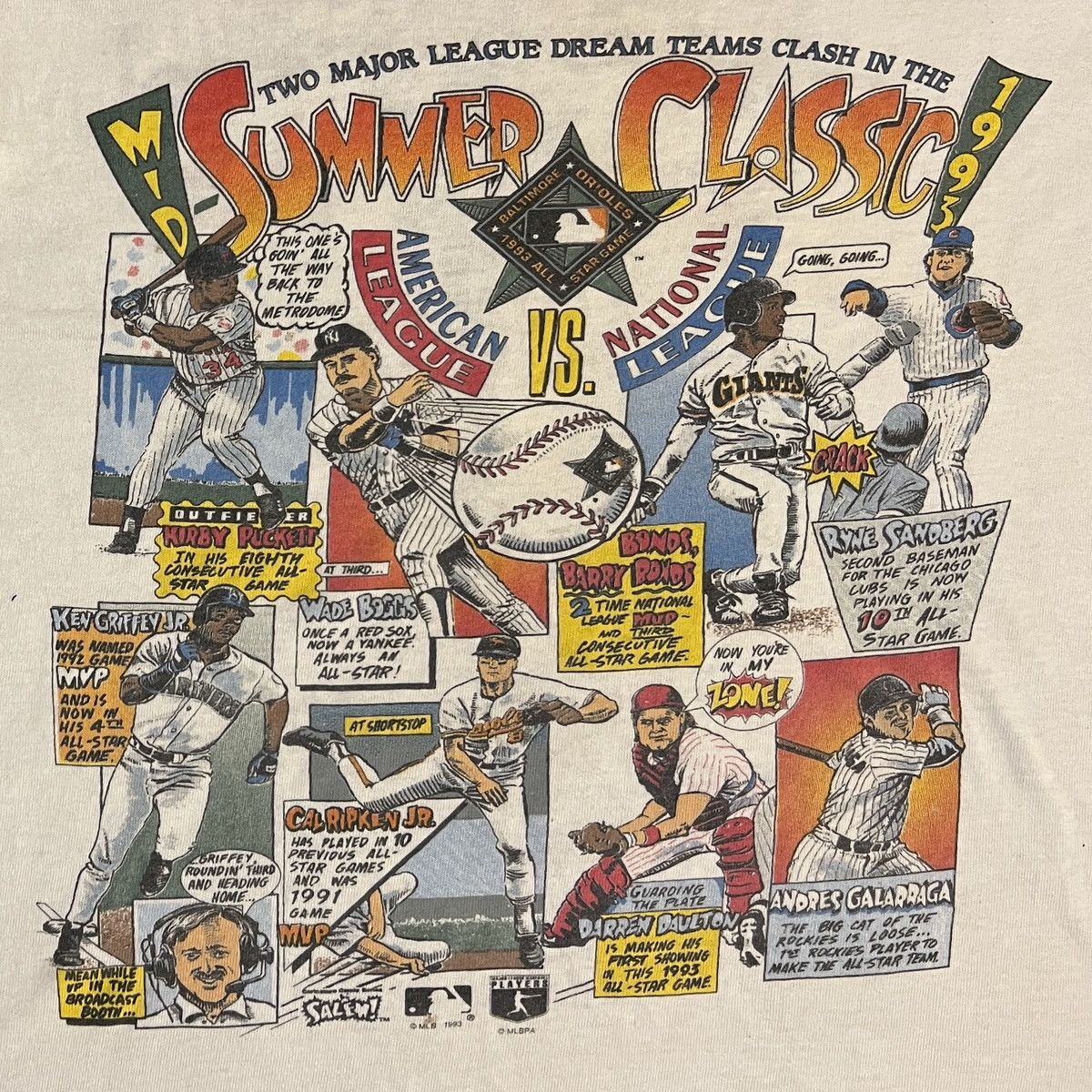 Salem Sportswear 90s Mid Summer Classic / Fan Fest / All Star Game T-Shirt Size US L / EU 52-54 / 3 - 2 Thumbnail