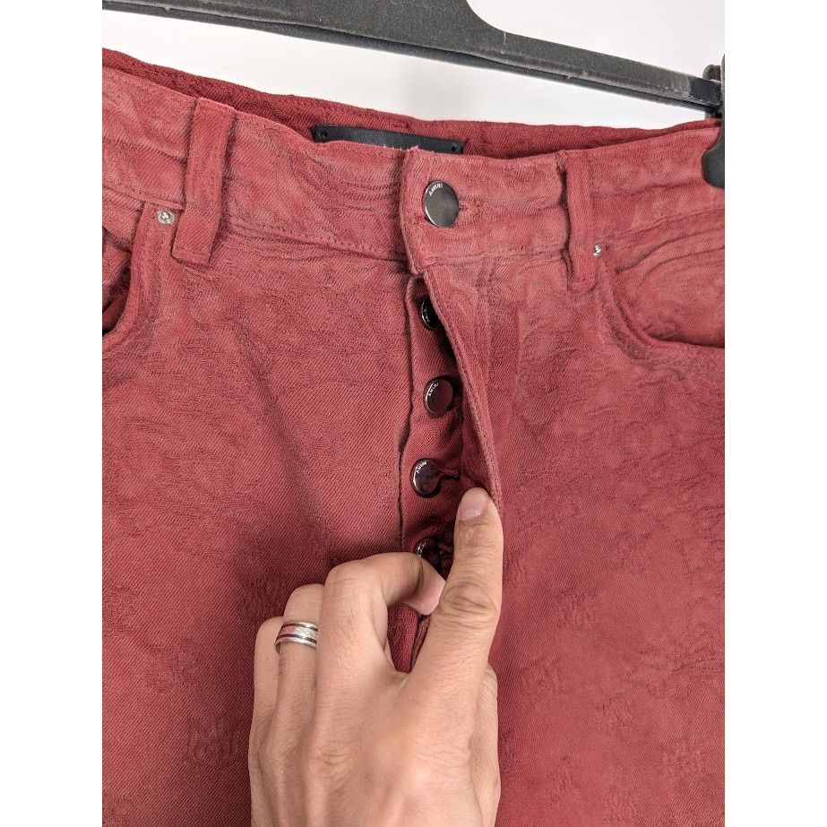 Amiri o1rshd1 Bandana Jacquard Pant in Sun Dried Tomato Size US 32 / EU 48 - 7 Thumbnail