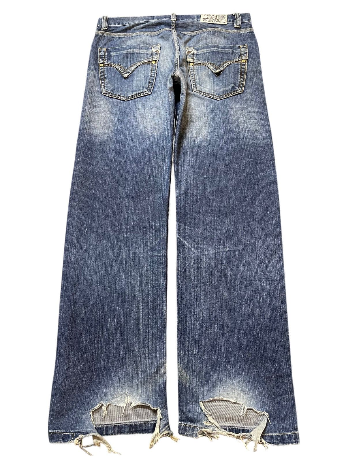 Diesel Vintage Diesel Industry Blue Faded Wash Style Loose Jeans Size US 34 / EU 50 - 2 Thumbnail