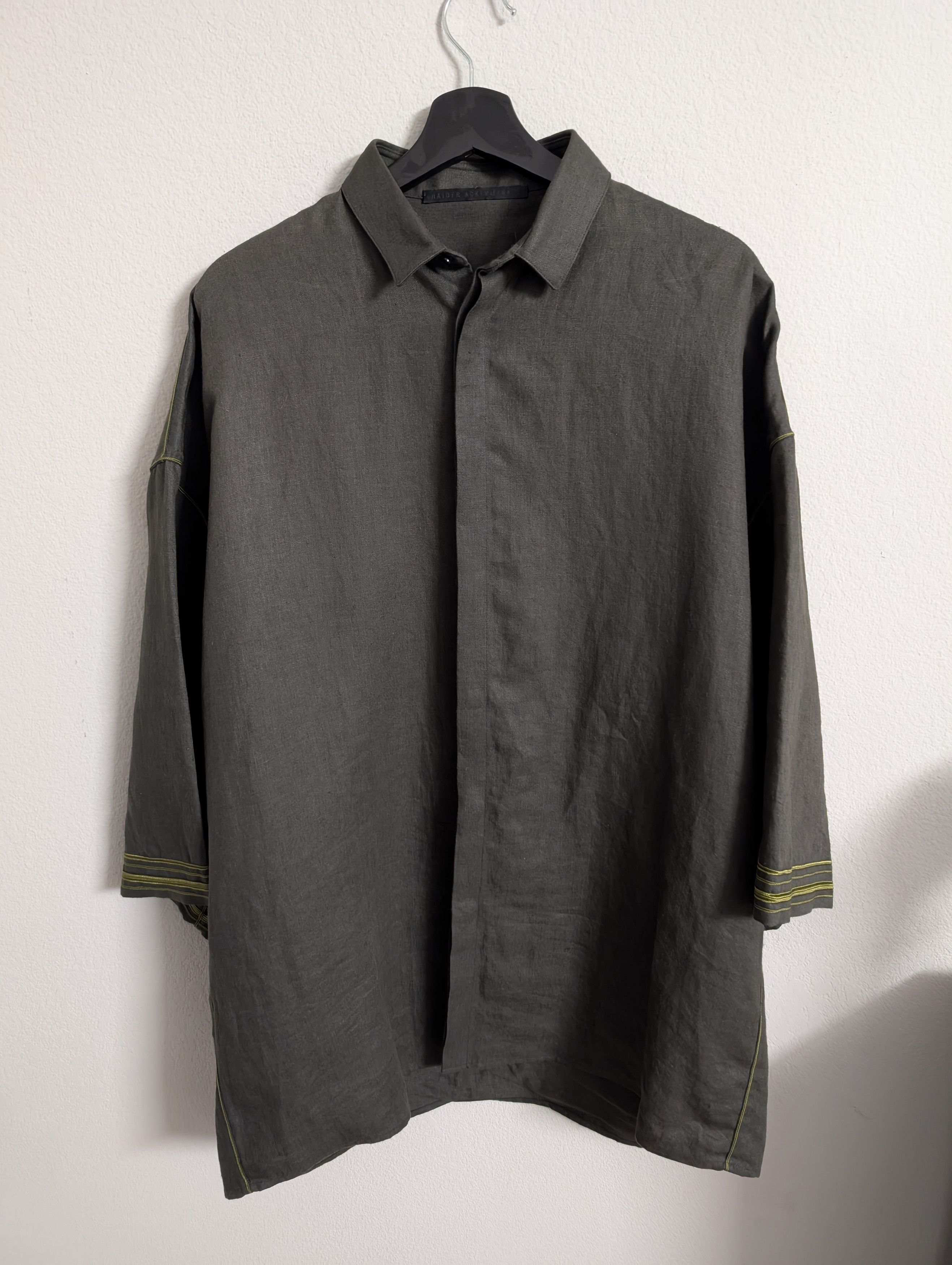 Haider Ackermann SS14 - White kimono shawl shirt | Grailed