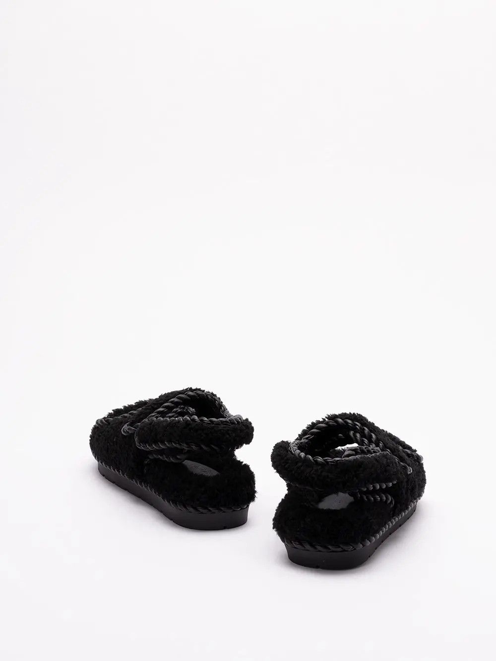 Bottega Veneta o1n1vont1125 Jack Flat Sandals in Black Size US 5 / IT 35 - 3 Thumbnail