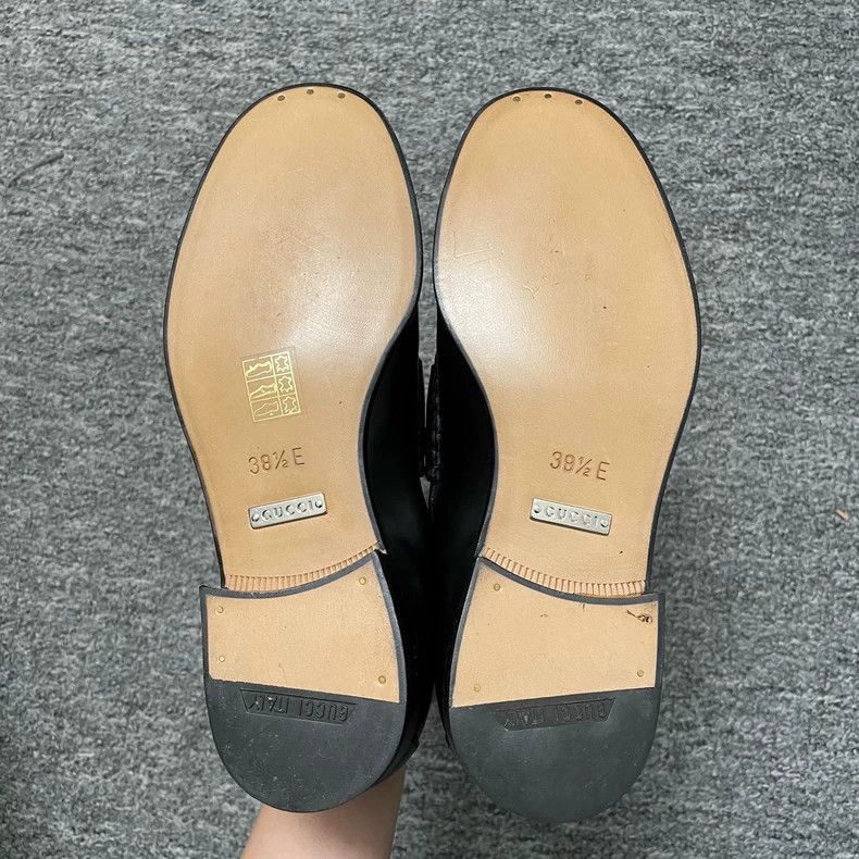 Gucci Gucci Black Horsebit Leather Shoes Size 38.5-2505 Size US 8.5 / EU 41-42 - 4 Thumbnail