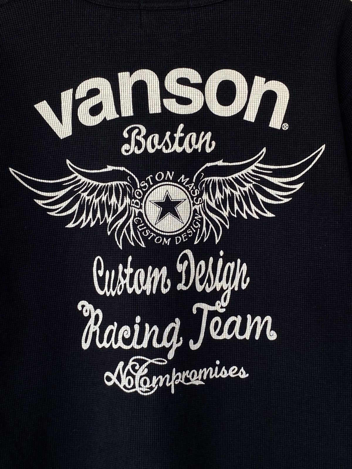 Vanson Leathers Vintage Vanson Leather 3 quarter Sleeve Tees Size US L / EU 52-54 / 3 - 12 Thumbnail