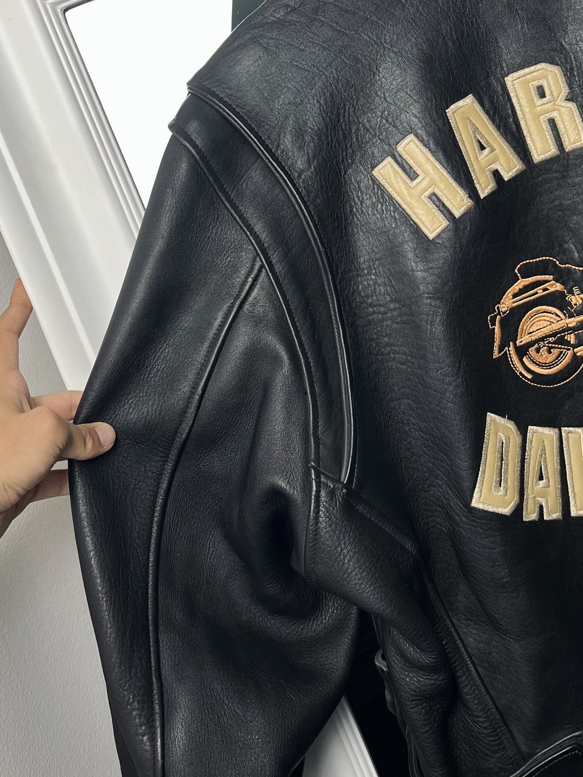Harley Davidson Harley-Davidson Vintage Leather Jacket Size L USA Black Size US L / EU 52-54 / 3 - 24 Thumbnail
