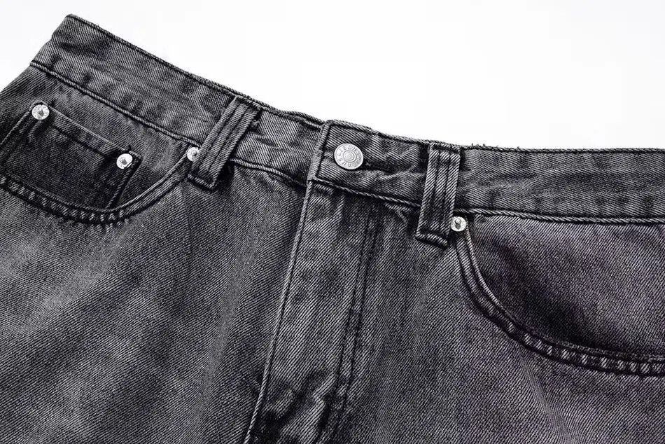 Japanese Brand × Jean Black Washed Damage Baggy jeans Size US 34 / EU 50 - 6 Thumbnail