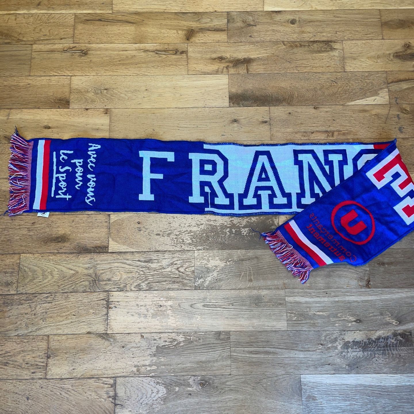 Chelsea Soccer × Marithe + Francois Girbaud × Vintage France National Team Fan Scarf Football Collection Size ONE SIZE - 1 Thumbnail