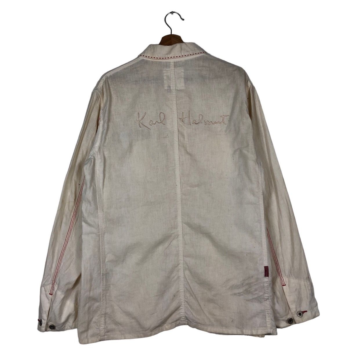 Japanese Brand 🔥Vintage Karl Helmut Japan Double Pocket Chore Jacket Size US L / EU 52-54 / 3 - 8 Thumbnail