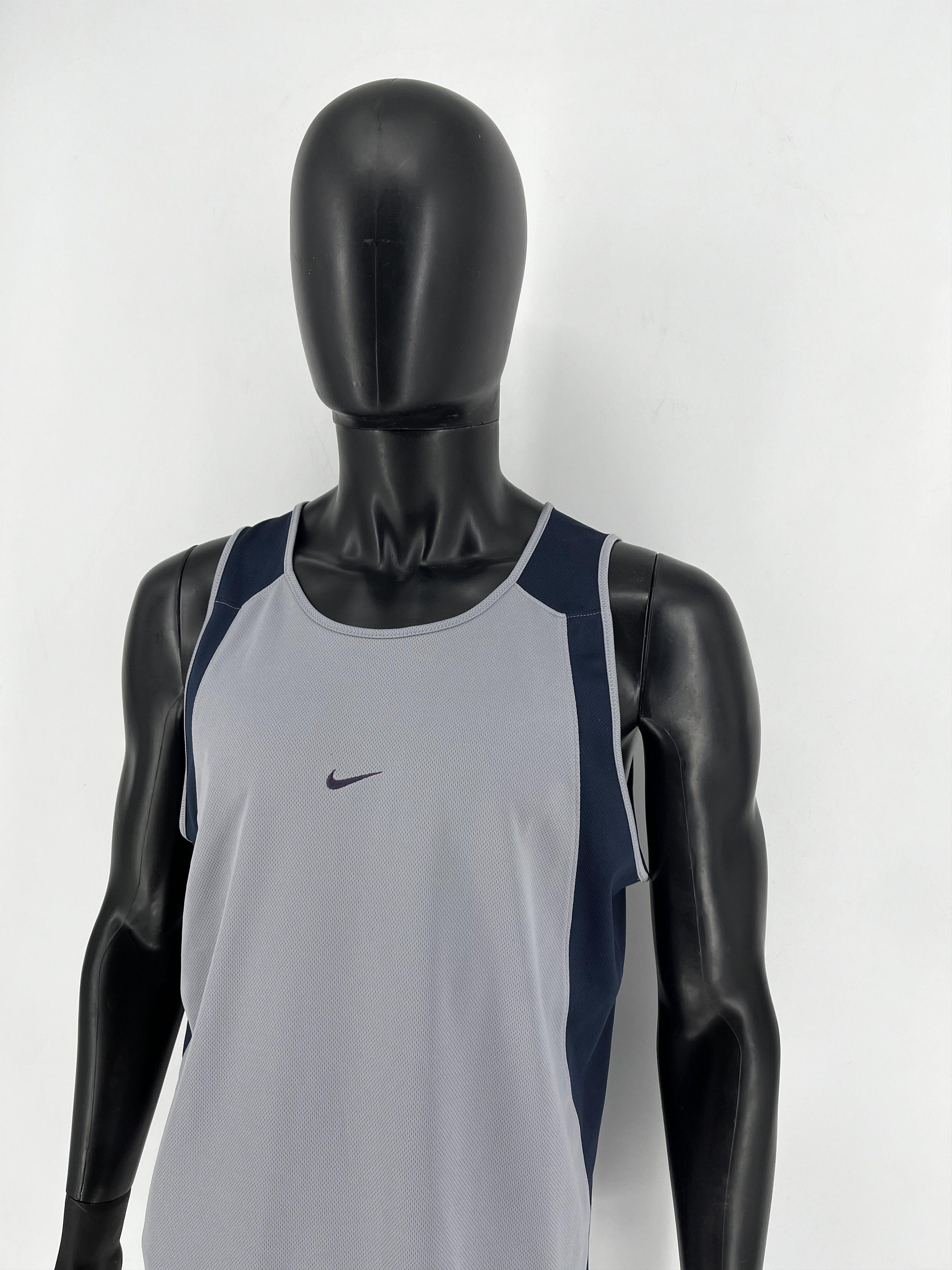 Nike Vintage Y2K Nike Dri-Fit Jersey Swoosh Logo Size US XL / EU 56 / 4 - 4 Thumbnail