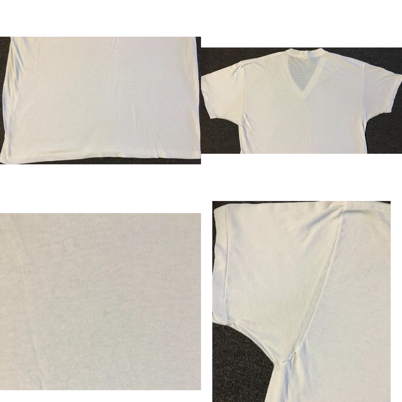Vintage VINTAGE Towncraft T-Shirt XL White V-Neck 90s 80s Grunge Punk Skate Biker Retro Rock USA Mens Size US XL / EU 56 / 4 - 9 Thumbnail